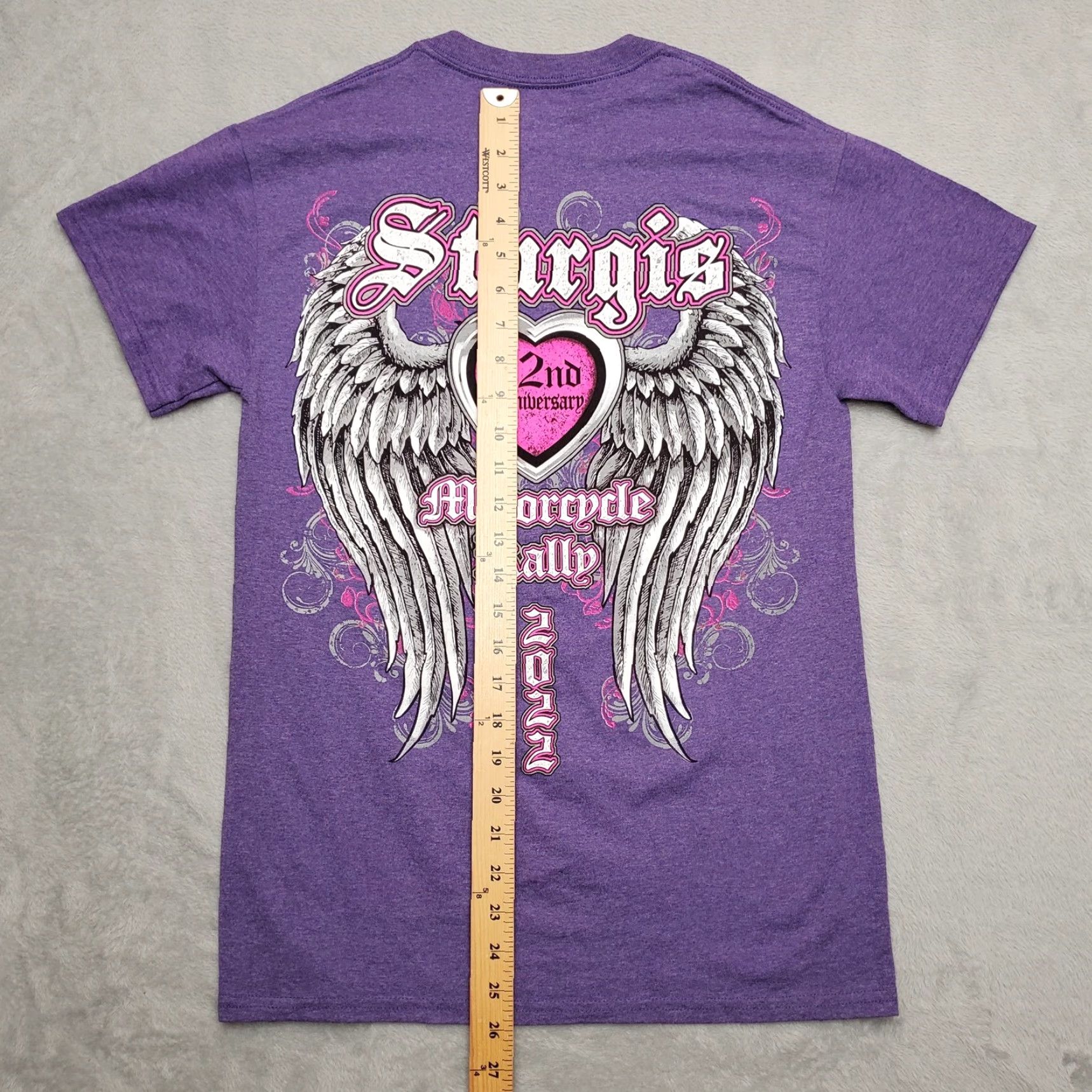 Gildan Sturgis Motorcycle Rally Shirt Adult Small Purple Short Sleeve 2022 82nd Anniver Size US S / EU 44-46 / 1 - 6 Thumbnail