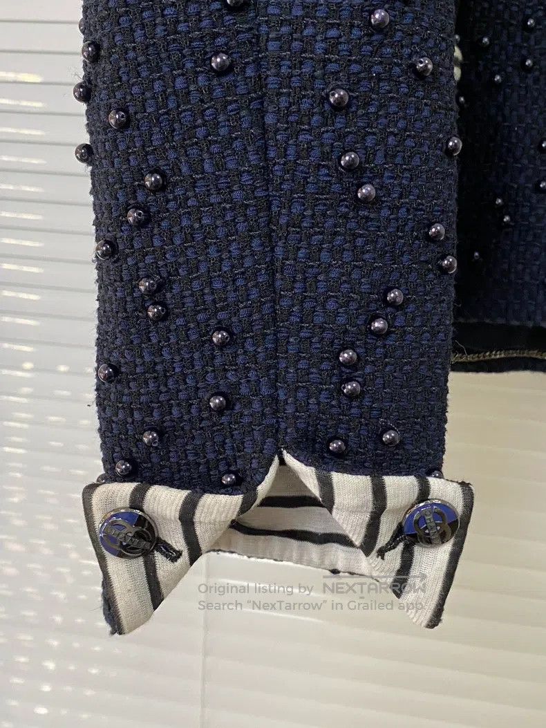 Chanel Chanel 17-year-old dark blue studded coat Size XS / US 0-2 / IT 36-38 - 6 Thumbnail