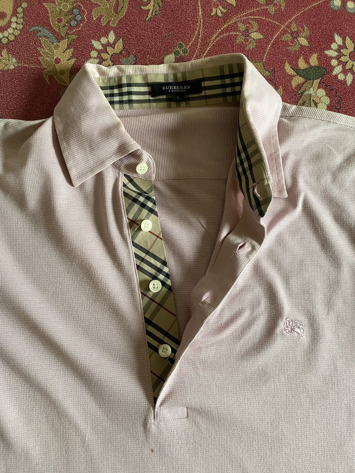 Burberry × Designer 🔥Burberry Small Logo Nice Design Polo Tee Size US L / EU 52-54 / 3 - 3 Thumbnail