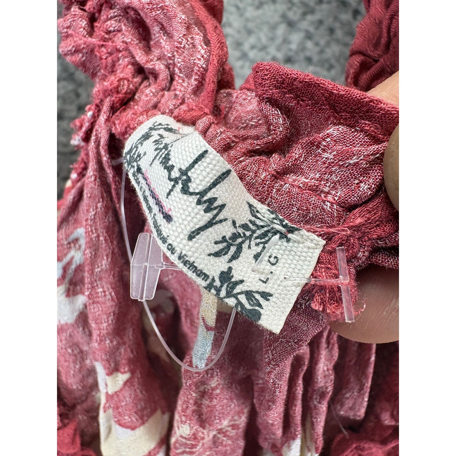 Free People Free People Bali Wild Daisy Slip Mini Dress Womens Large Red Size L / US 10 / IT 46 - 4 Thumbnail