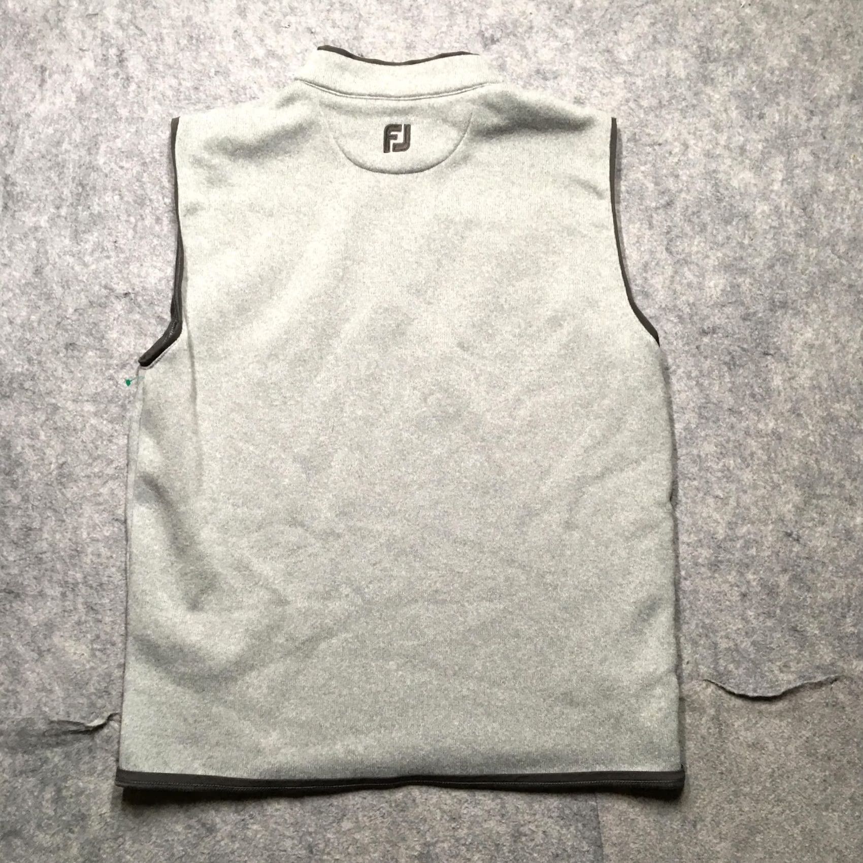 Footjoy FootJoy Mens Vest Sweater 1/4 Zip Mock Neck Fleece Golf Gray L Sleeveless Casual Size US L / EU 52-54 / 3 - 5 Thumbnail