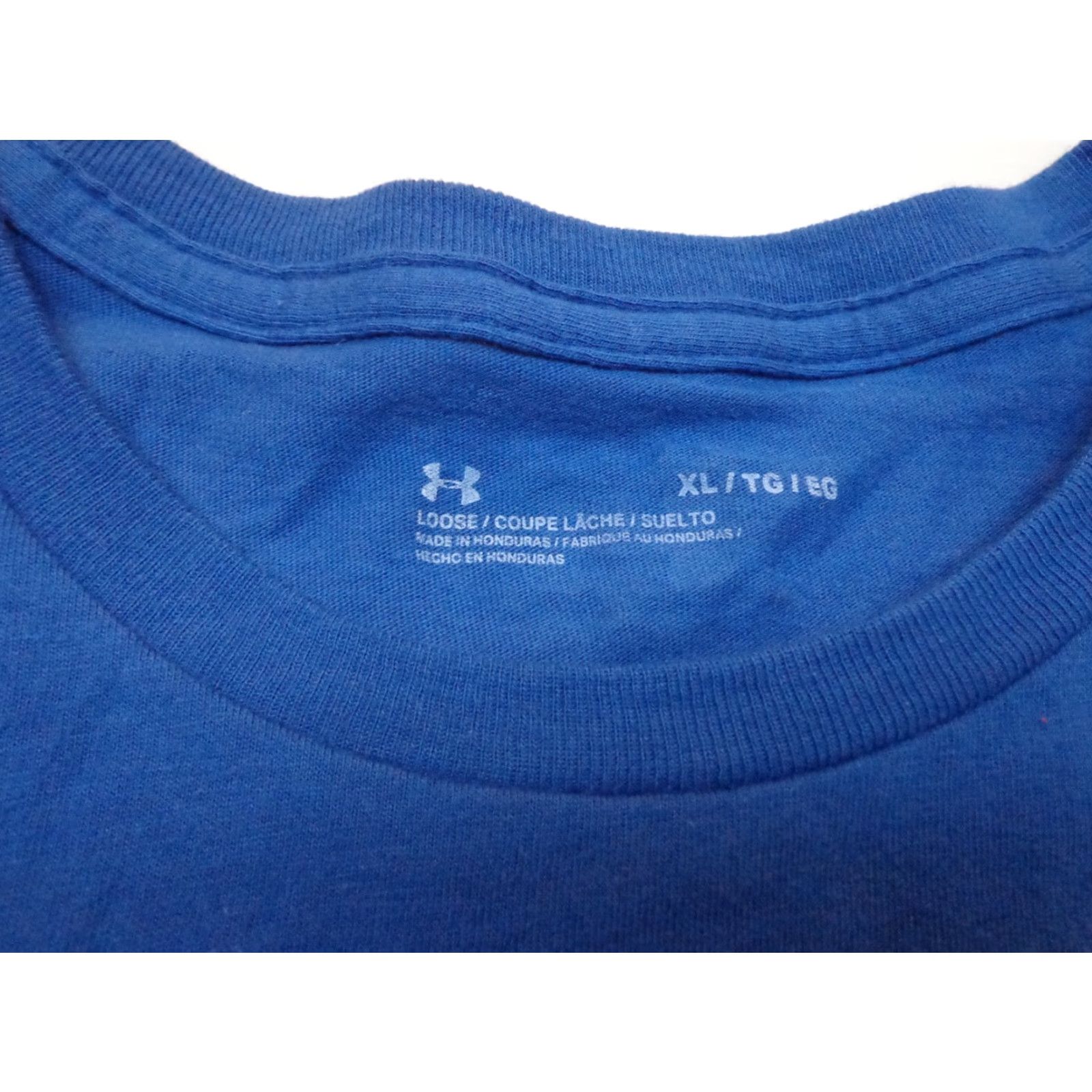 Under Armour Under Armour HeatGear T-Shirt Mens XL Loose Blue Kettlebells Burgers Logo Gym & Training Short Sleeve Pullover Crew Neck Size US XL / EU 56 / 4 - 6 Thumbnail