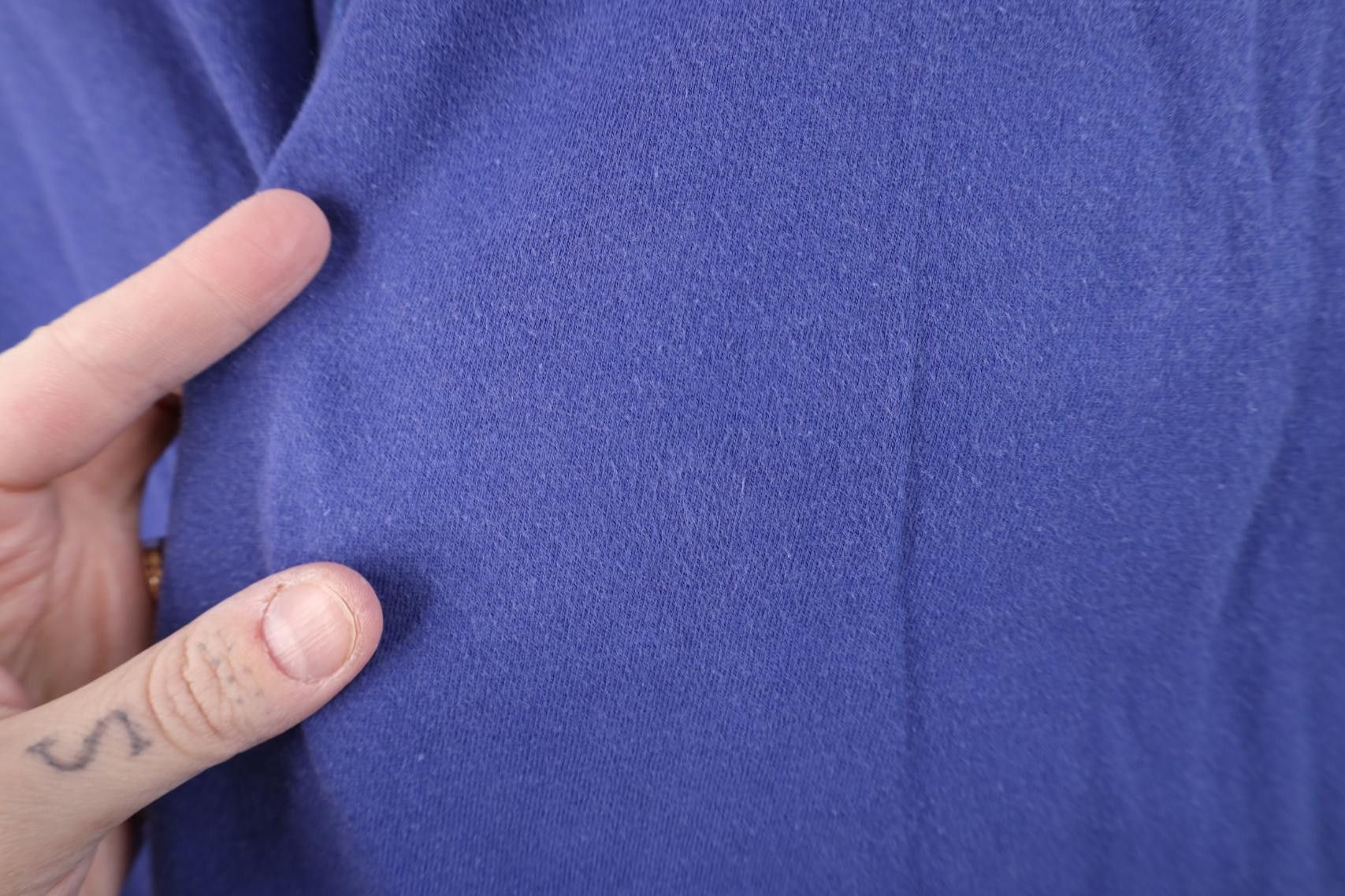 Vintage Vintage 90s Streetwear Blank Cotton Henley T-Shirt Blue Size US S / EU 44-46 / 1 - 8 Thumbnail