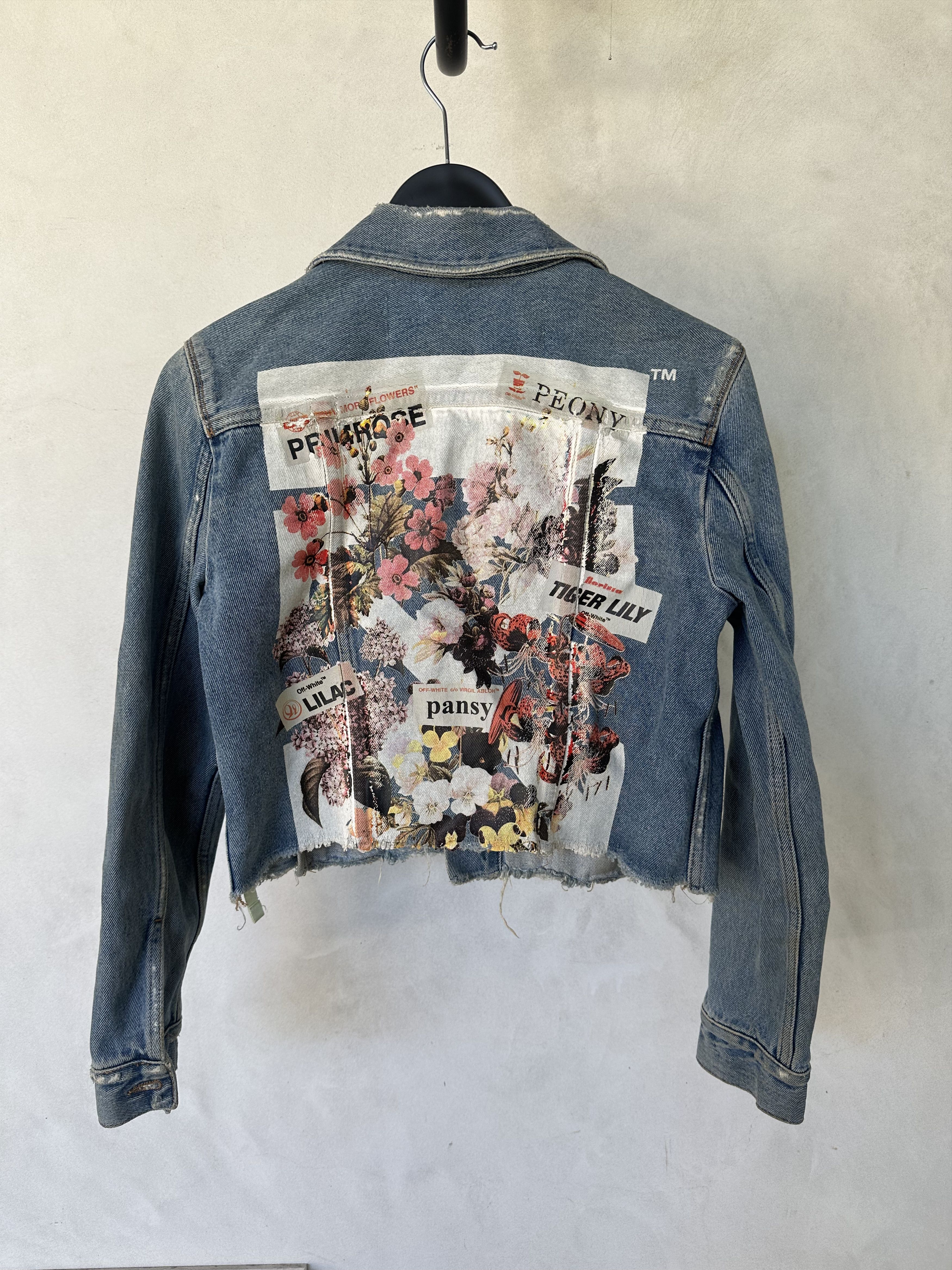 Off-White Off-White Cropped Denim Jacket Size S / US 4 / IT 40 - 1 Thumbnail