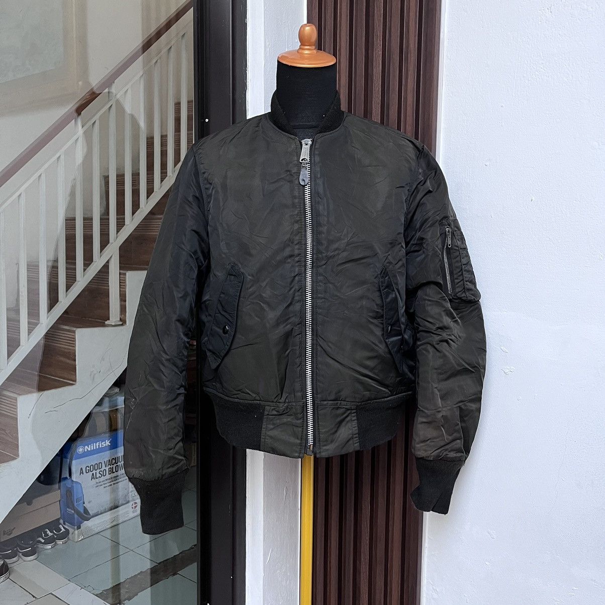 I. Spiewak And Sons Natural Faded Bomber Jacket I Spiewak & Sons Made In Usa Size US M / EU 48-50 / 2 - 1 Thumbnail