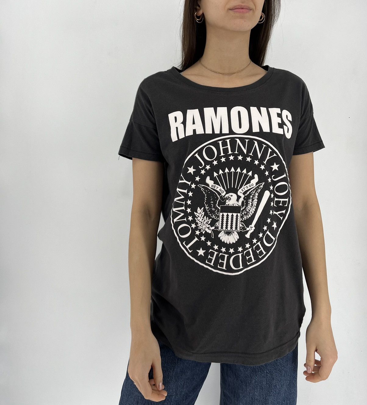 Band Tees × Vintage Vintage Ramones "Johnny Joe Deed Tommy" Graphic Oversize Size XS / US 0-2 / IT 36-38 - 2 Thumbnail