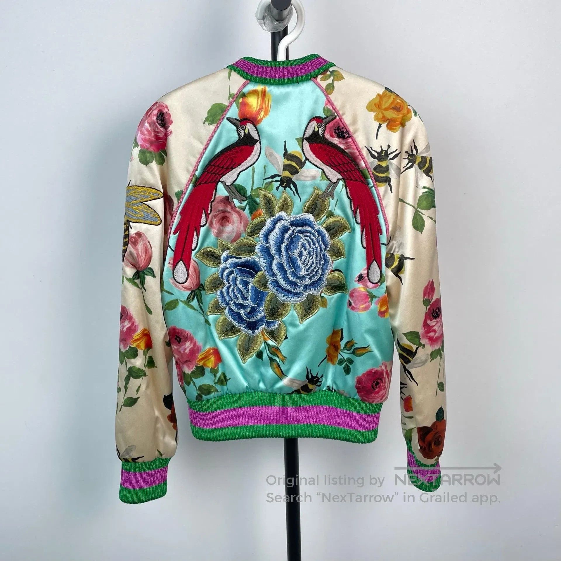 Gucci Guicci Embroidered Limited Edition Butterfly Jacket| Size M / US 6-8 / IT 42-44 - 2 Thumbnail
