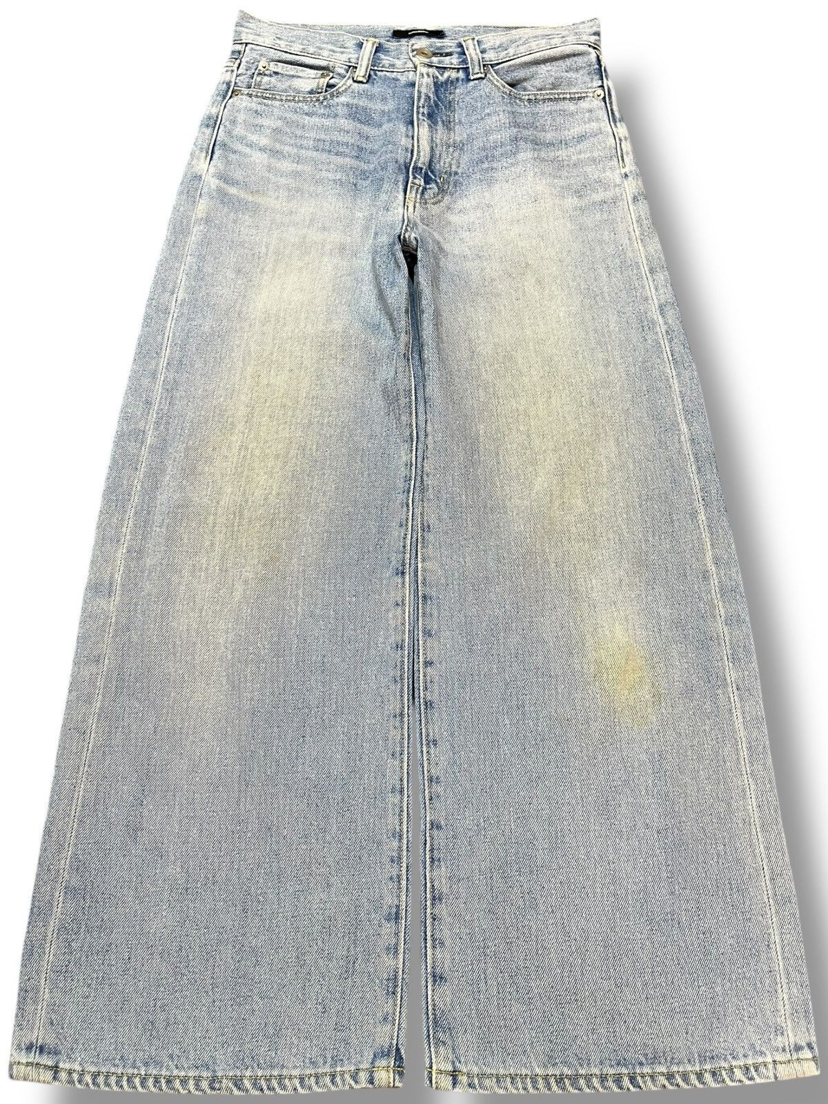 Journal Standard Vintage Journal Standard Baggy Wide Leg Faded Denim Size US 29 - 1 Thumbnail
