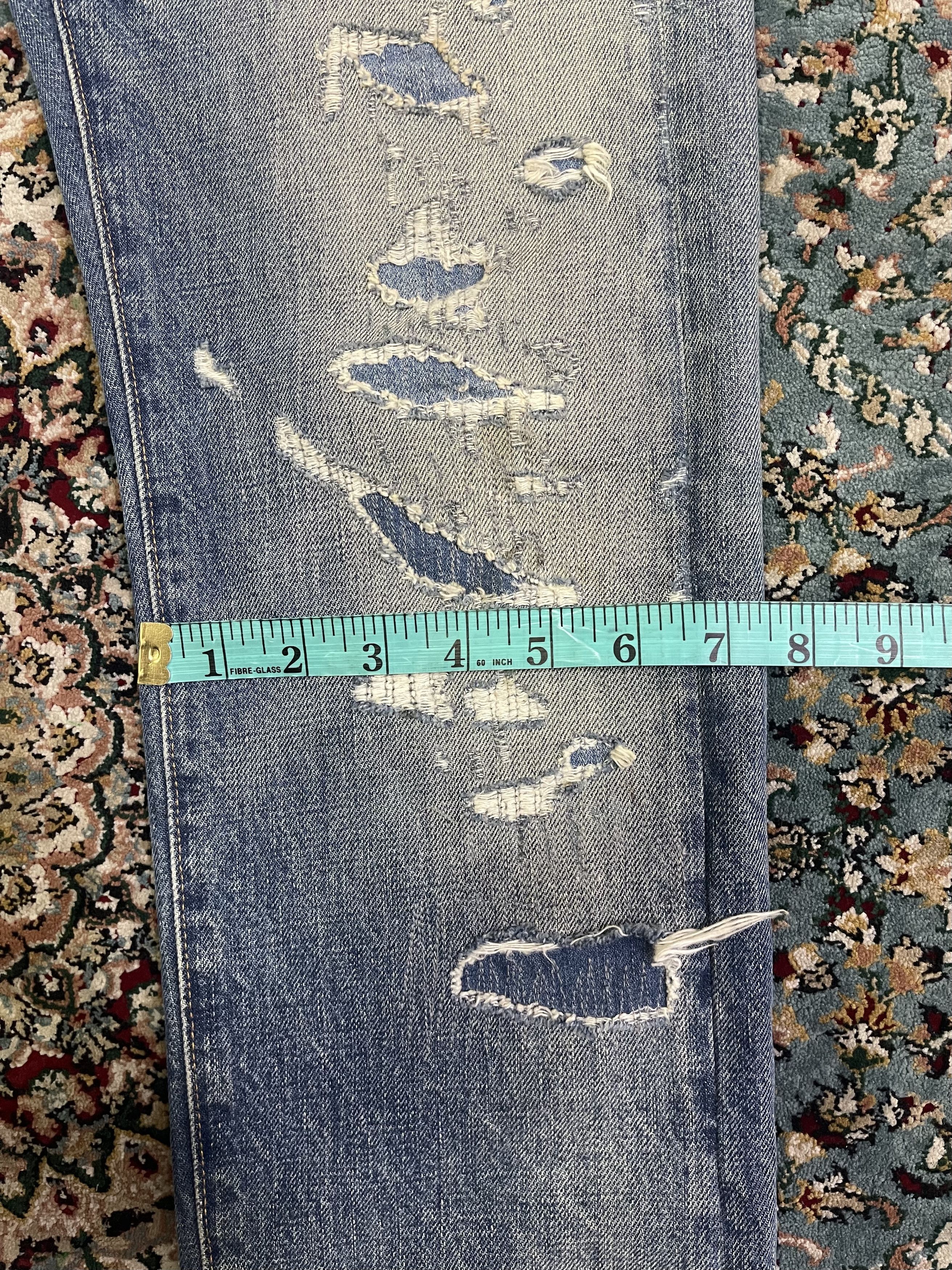Denim & Supply Ralph Lauren Vintage Distressed Ripped Off Slim Style Size US 30 / EU 46 - 20 Thumbnail