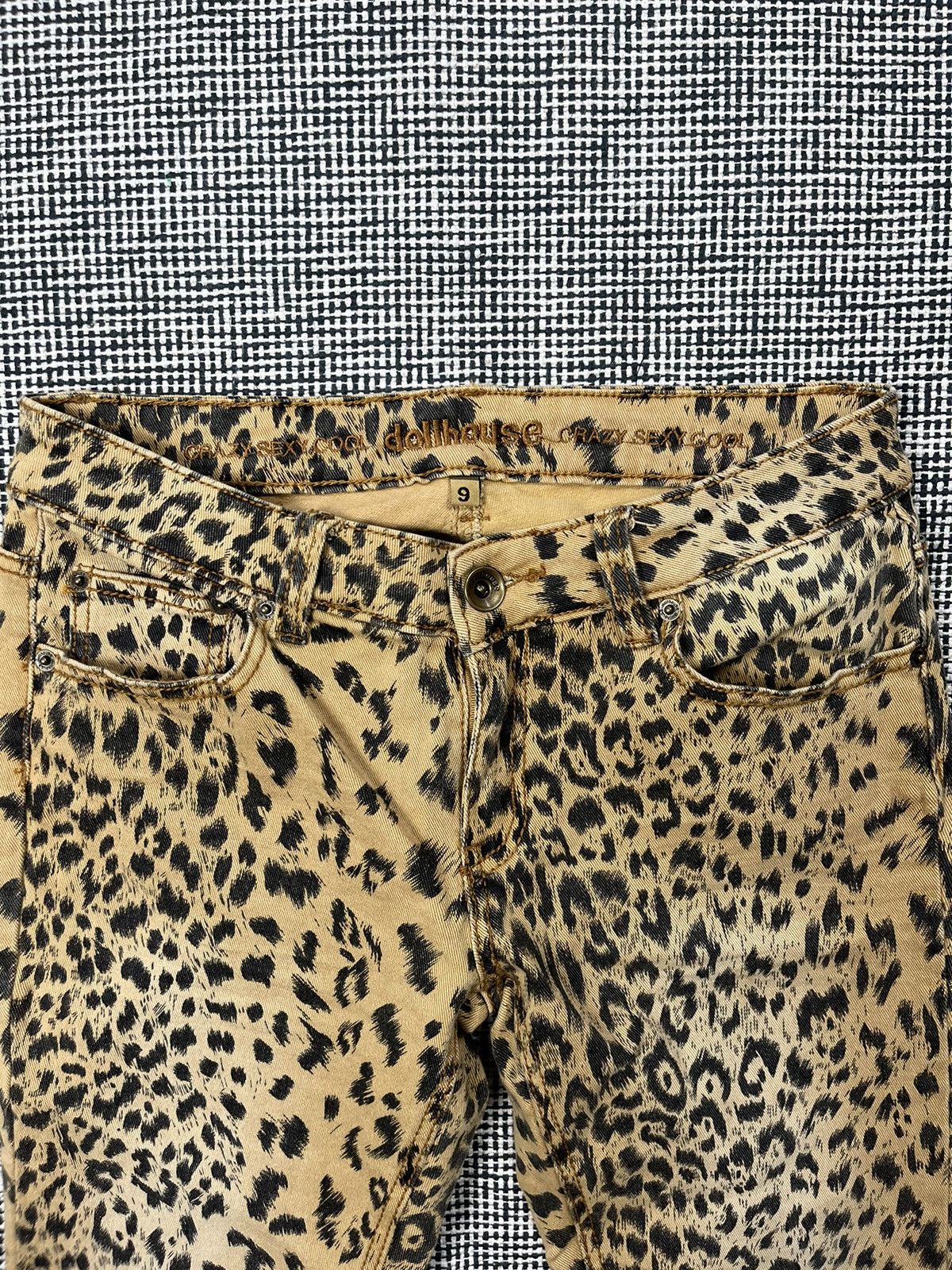 Japanese Brand GlamRock style Panther leopard cheetah print pants Size US 30 / EU 46 - 4 Thumbnail