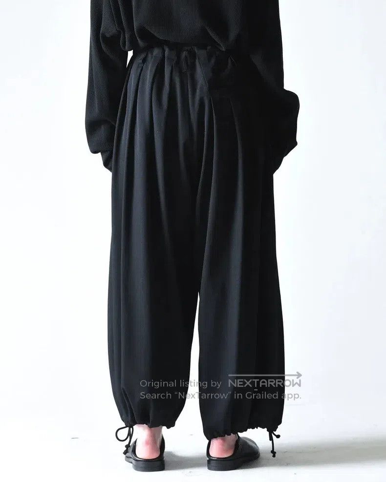 Yohji Yamamoto Yohji Yamamoto size 3 19SS12 pleated drawstring balloon woo Size US 30 / EU 46 - 3 Thumbnail