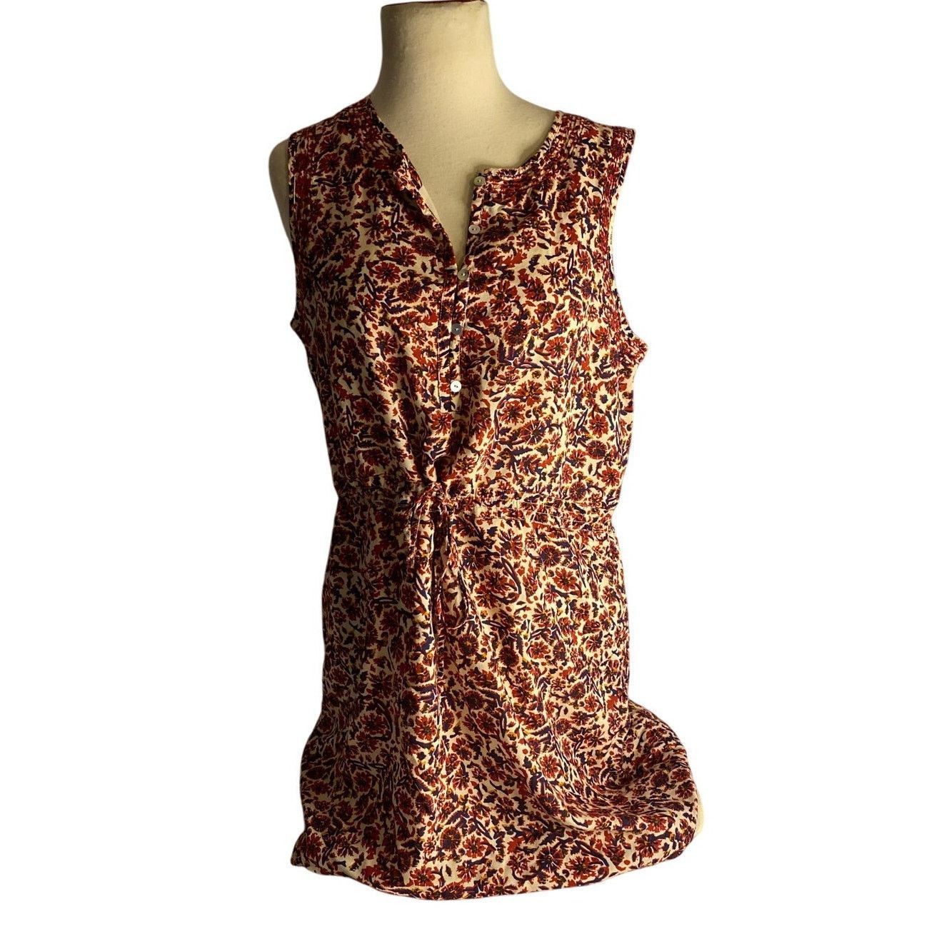 Lucky Brand Boho Festival Floral Sleeveless Mini Dress Lucky Brand M Size M / US 6-8 / IT 42-44 - 2 Thumbnail