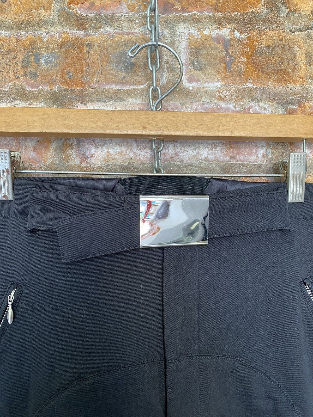 Jean Paul Gaultier AW03 JPG Homme Bondage padded Zipper rider pants Size US 34 / EU 50 - 11 Thumbnail