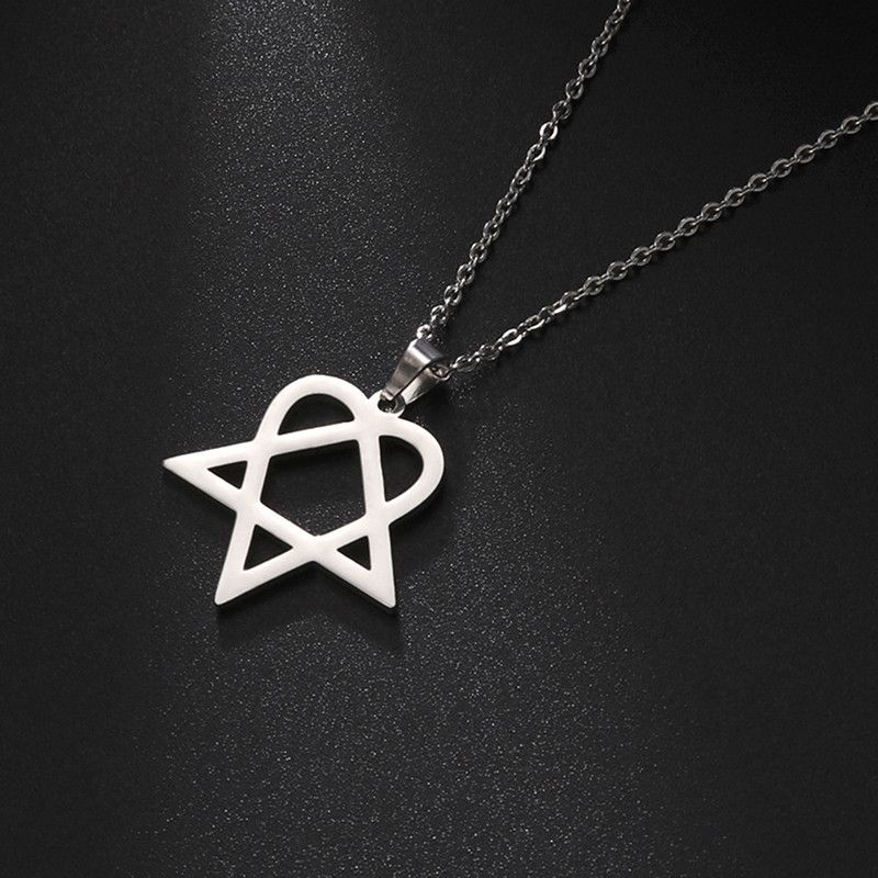 Jewelry Love Triangle Shape Pendant Necklace Size ONE SIZE - 2 Thumbnail