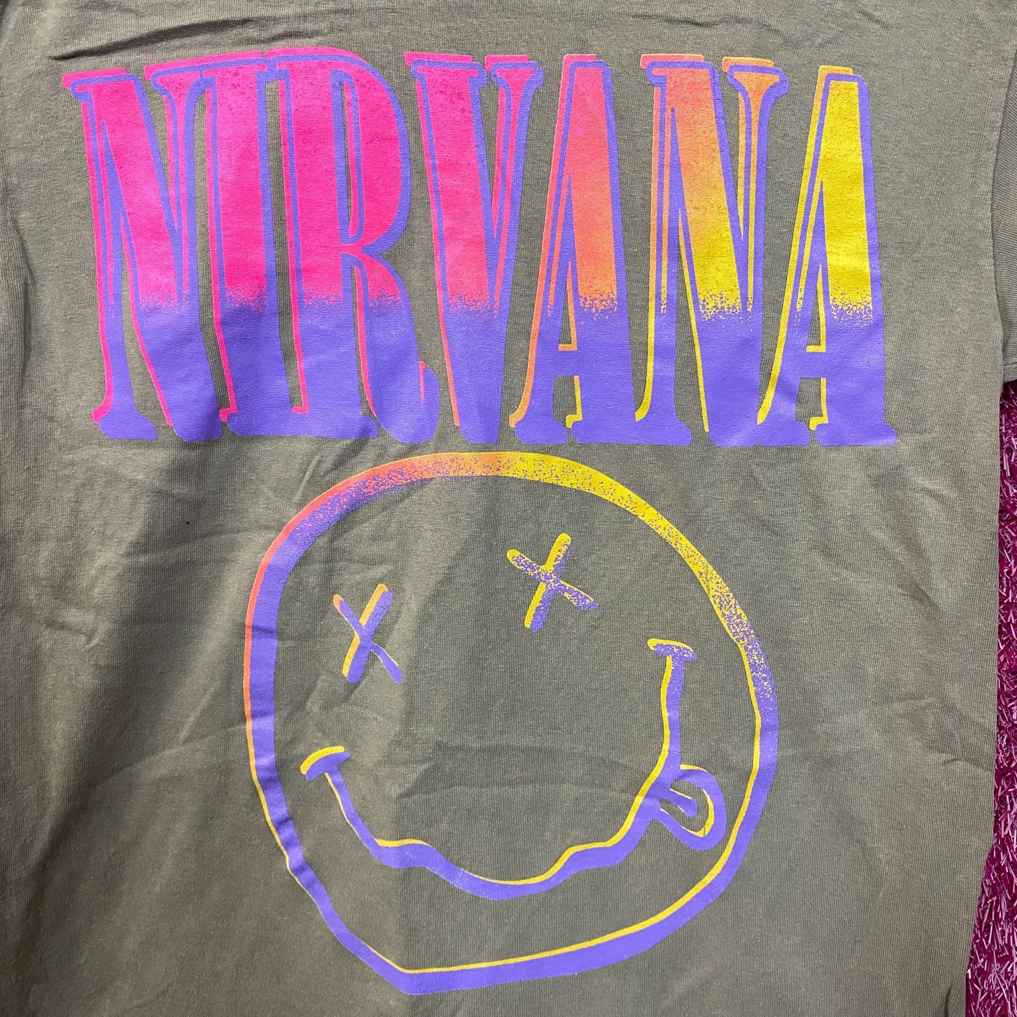 Nirvana Nirvana Nevermind Dead Smiley Beige Sunset Smiley T-Shirt Me Size US M / EU 48-50 / 2 - 2 Thumbnail