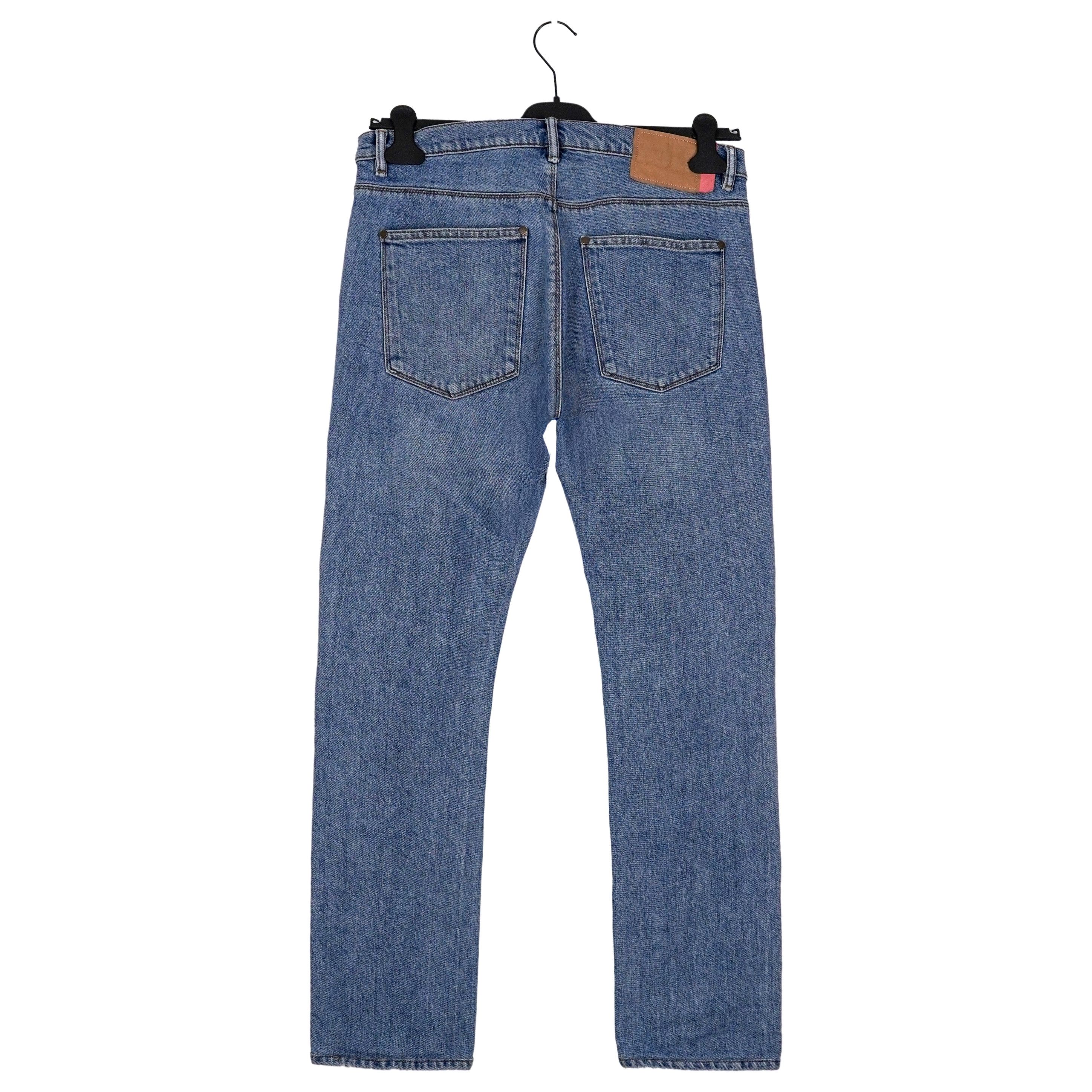 Acne Studios Acne Studios Bla Konst Max Mid Blue Distressed Pants Jeans Size US 32 / EU 48 - 3 Thumbnail