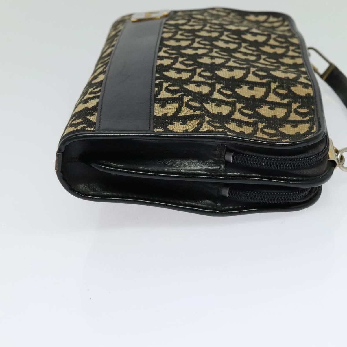Dior DIOR Trotter Canvas Shoulder Bag Navy Gold Size ONE SIZE - 5 Thumbnail