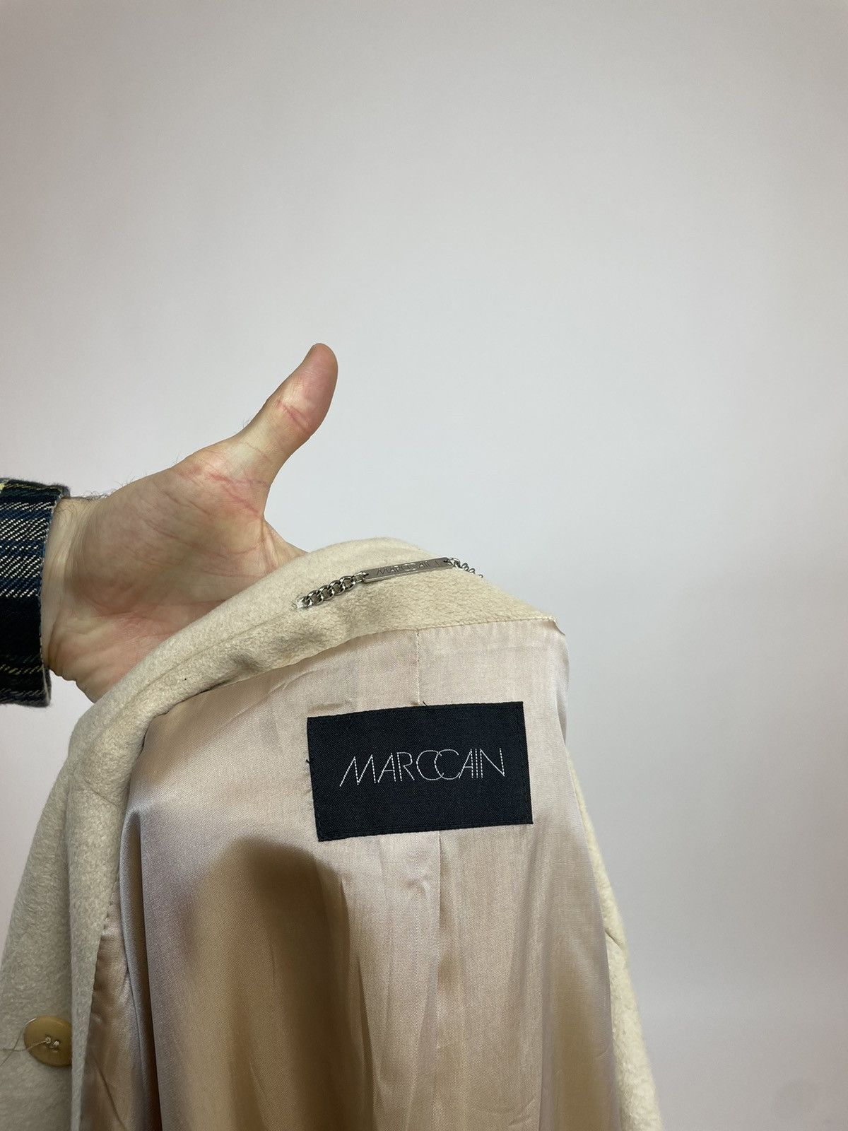 Other MARC CAIN WOOL/Angora BEIGE COAT Double-breasted WOMENS Size M / US 6-8 / IT 42-44 - 10 Thumbnail