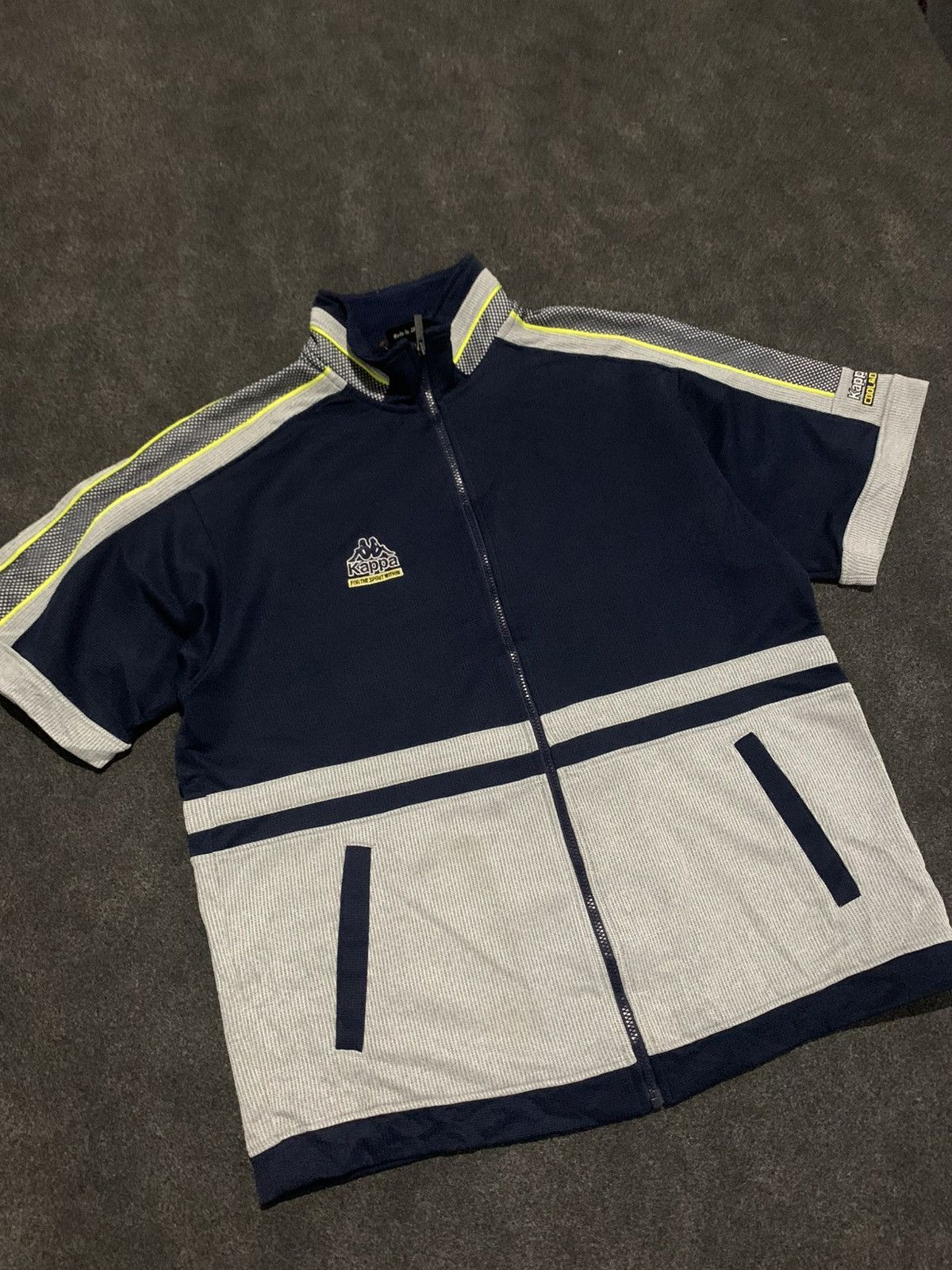 Kappa Vintage Kappa Japan Short Sleeve Track Jacket "COOL & DRY Size US M / EU 48-50 / 2 - 4 Thumbnail