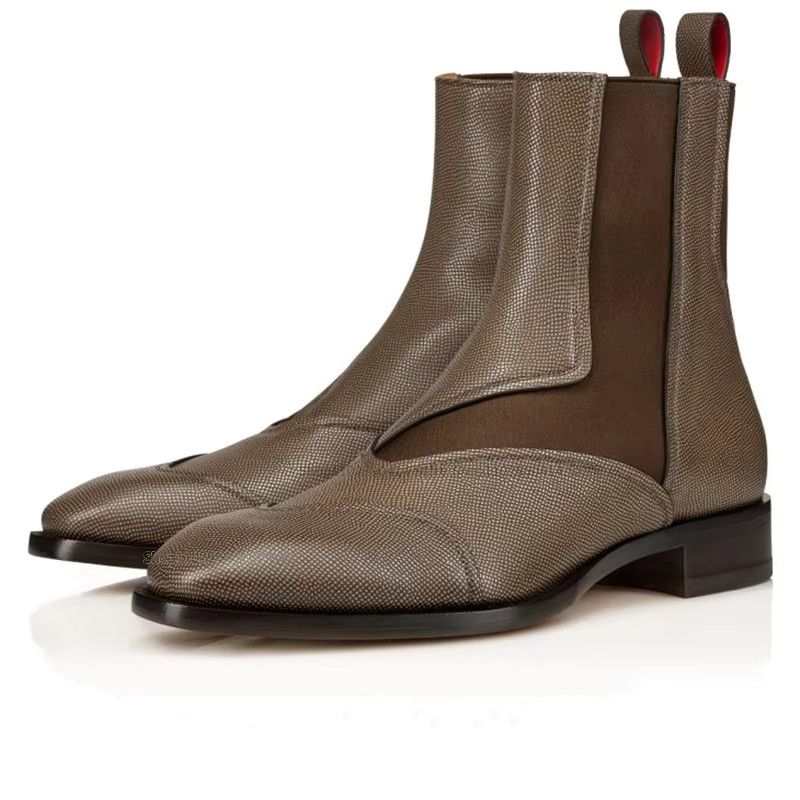 Christian Louboutin o1s1wg110924 Boabi Chelsea Calf Leather Boots in Brown Size US 11 / EU 44 - 1 Thumbnail