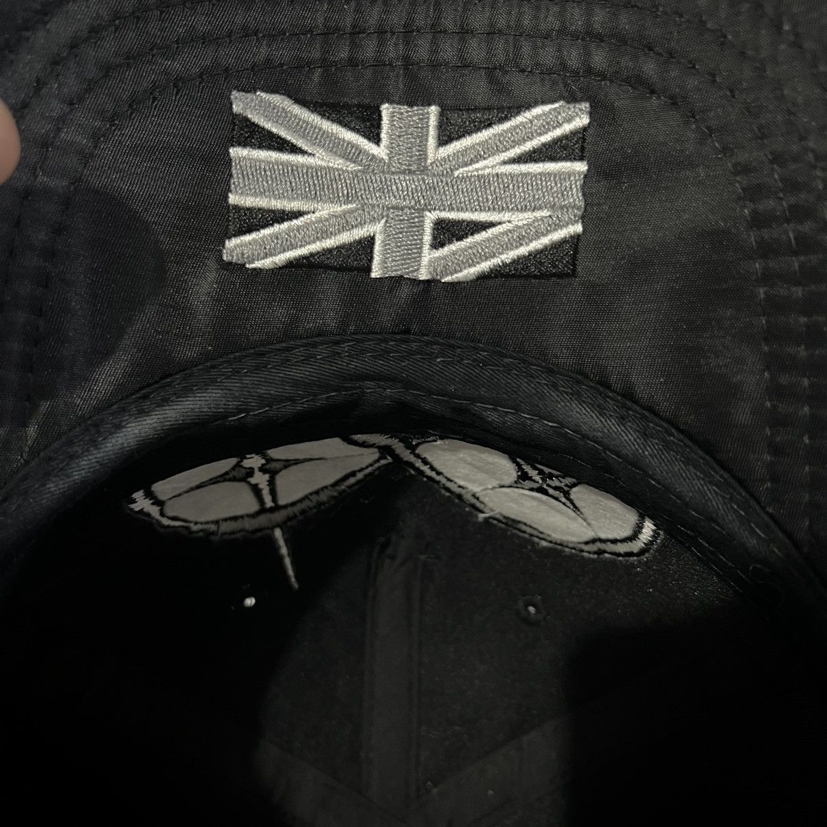 If Six Was Nine Pluseig8tx Pluseightx Plus Eight X Pierrot Black Satin Cap Size ONE SIZE - 8 Thumbnail