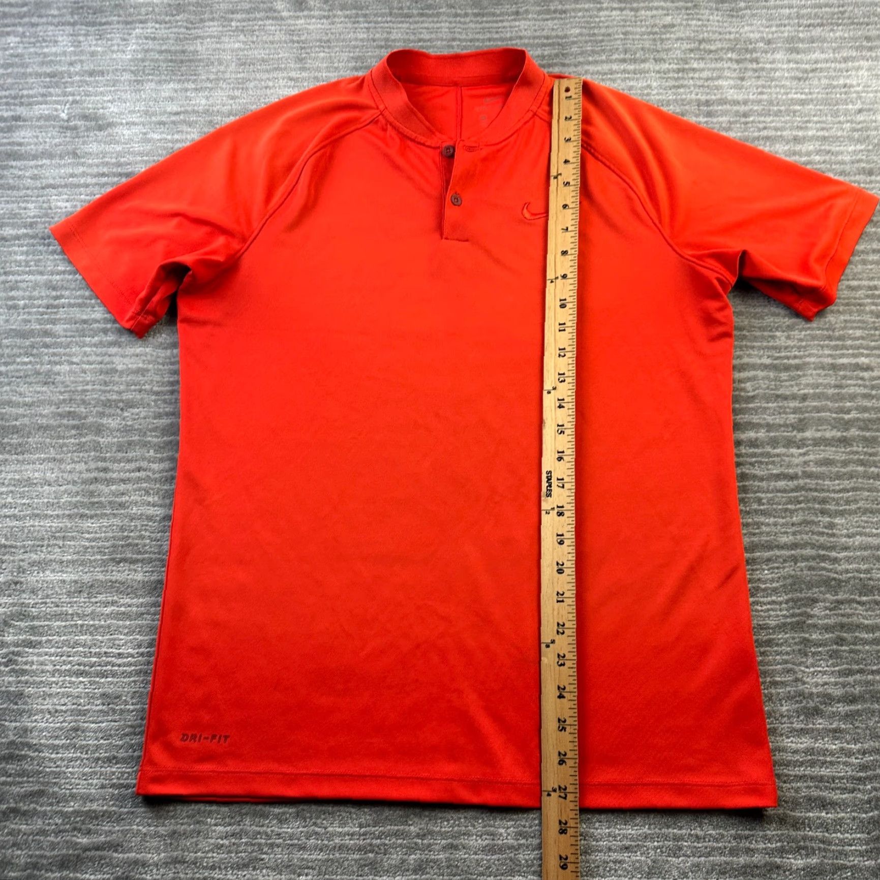 Nike Nike Polo Shirt Mens M Orange Band Collar Dri-Fit Vapor Breathable All Seasons Golf Short Sleeve Shirt Size US M / EU 48-50 / 2 - 8 Thumbnail
