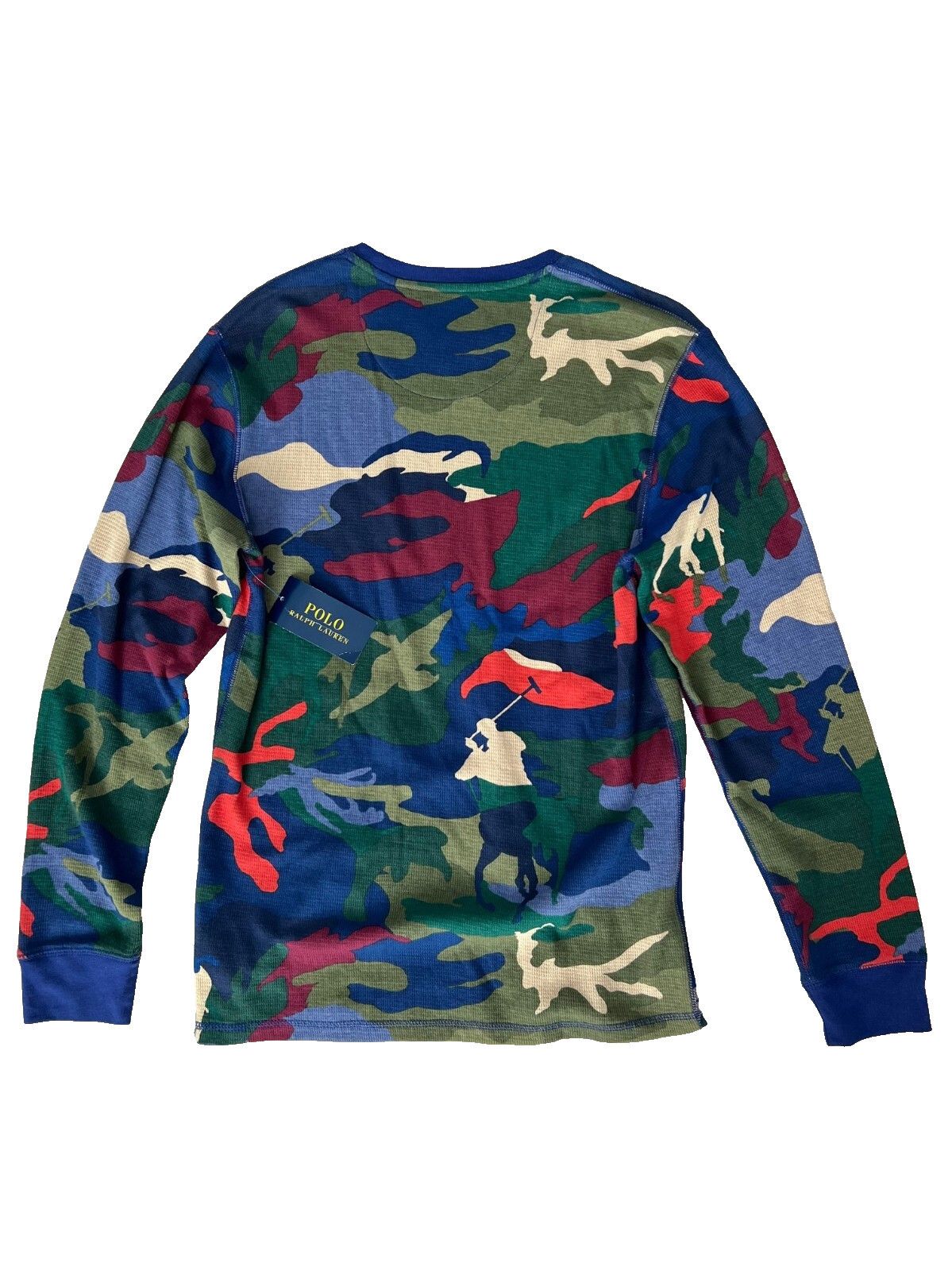 Polo Ralph Lauren Polo Ralph Lauren Camo Waffle Crewneck Sleep Shirt ( M ) Size US M / EU 48-50 / 2 - 4 Thumbnail