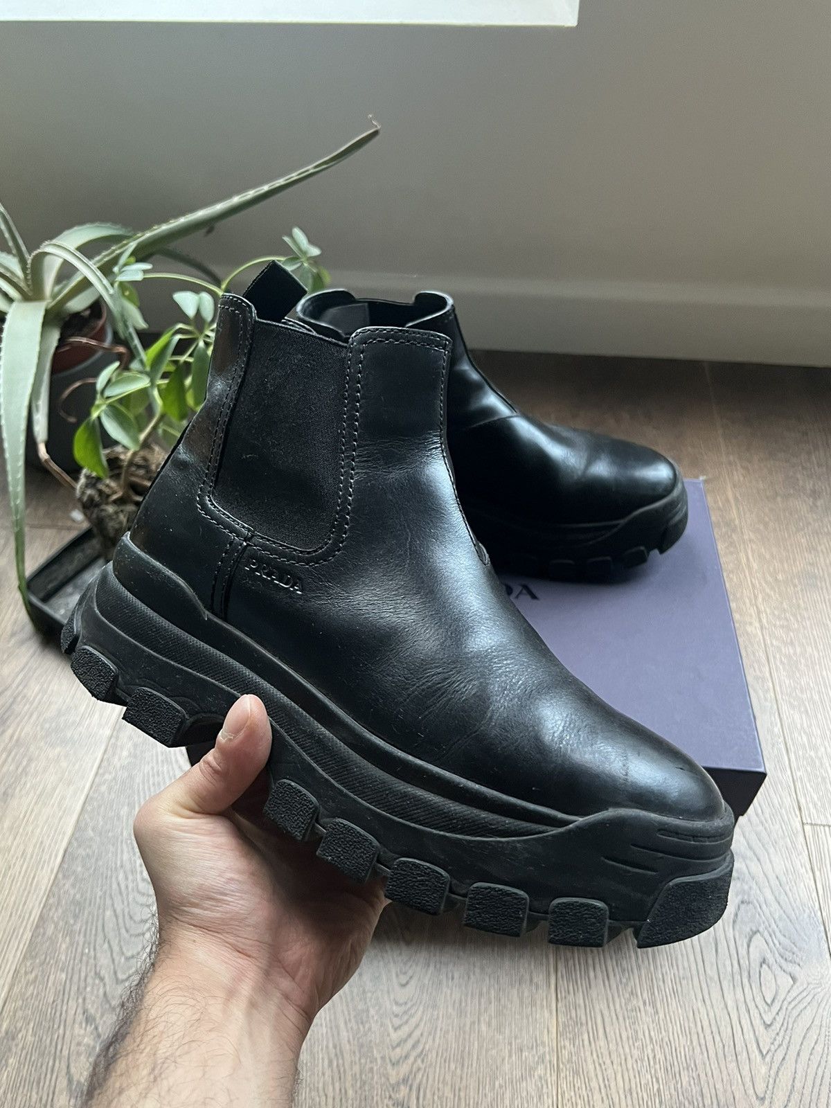 Prada Monolith Chunky Chelsea Boot 2019 Grailed