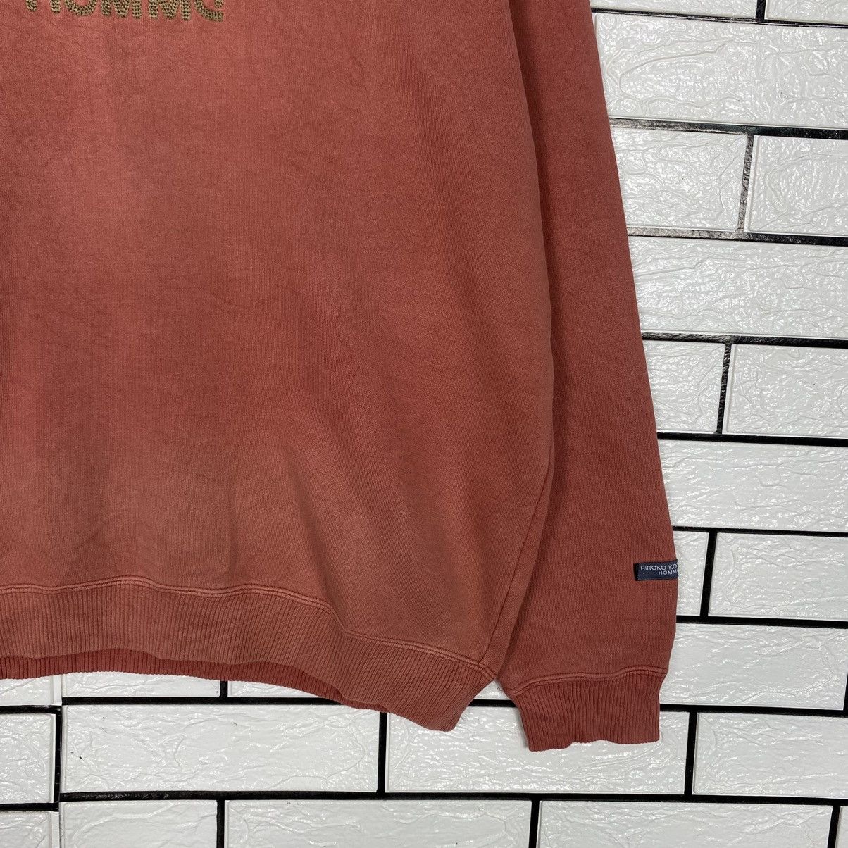 Japanese Brand Vintage Sweatshirt Hiroko Koshino Homme Big Logo Size US L / EU 52-54 / 3 - 6 Thumbnail