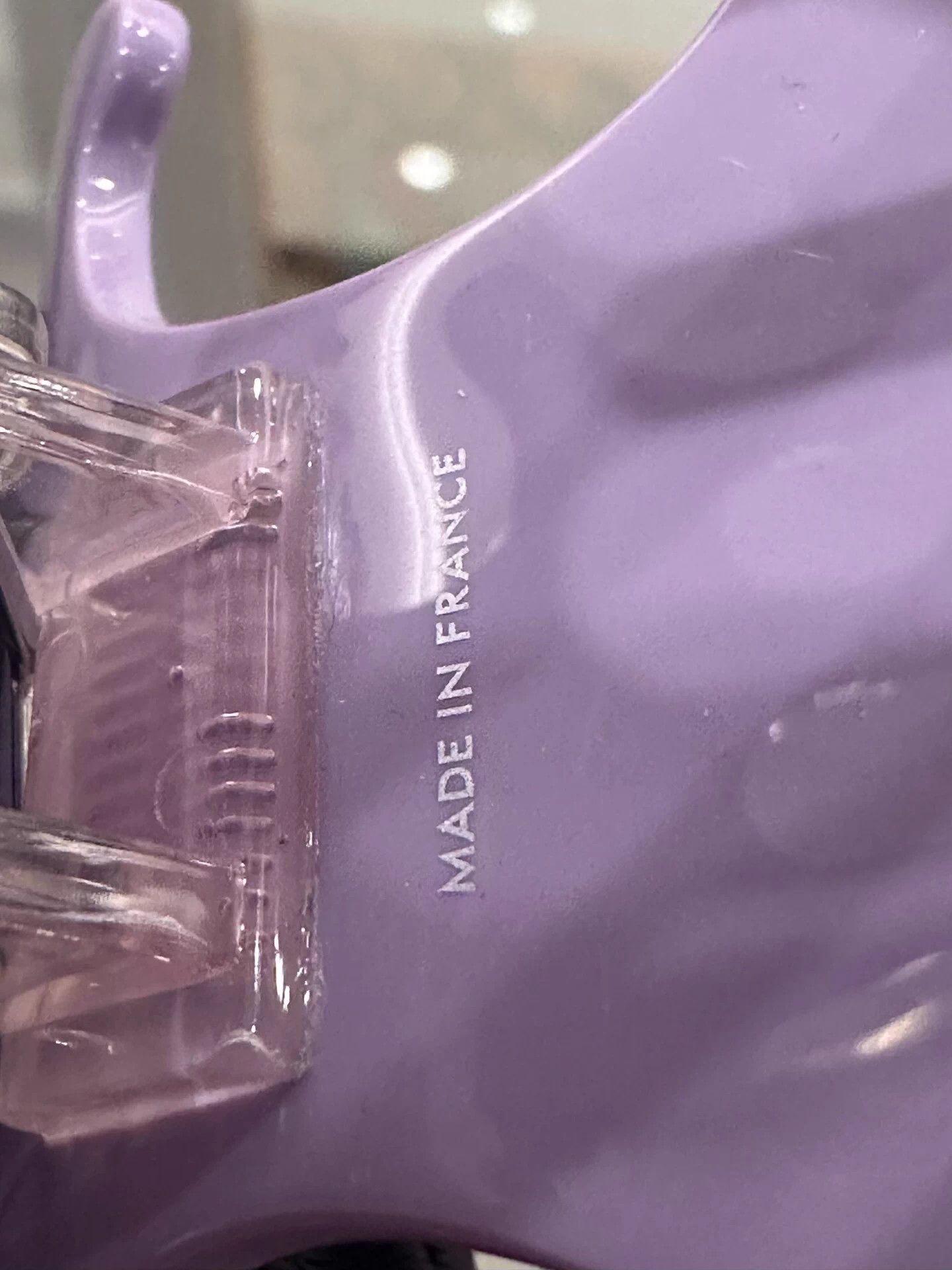 Celine Celine Purple Large Triomphe Logo Claw Clip New Authentic Size ONE SIZE - 7 Thumbnail