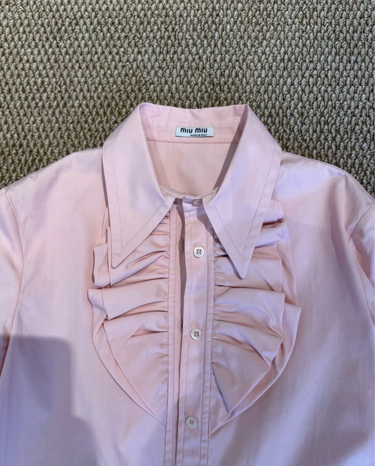 Miu Miu MiuMiu Ruffle Collar Shirt K23 Size XS / US 0-2 / IT 36-38 - 3 Thumbnail