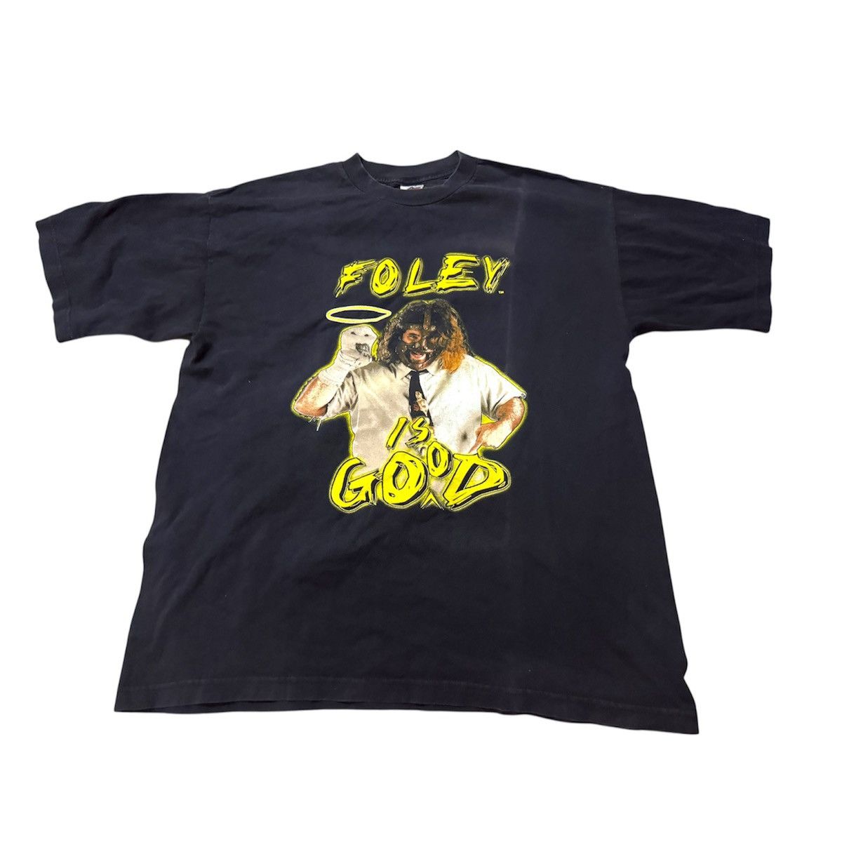 Vintage Vintage 90s WWF Mankind Cactus Jack 1998 T Shirt Size US XL / EU 56 / 4 - 1 Thumbnail