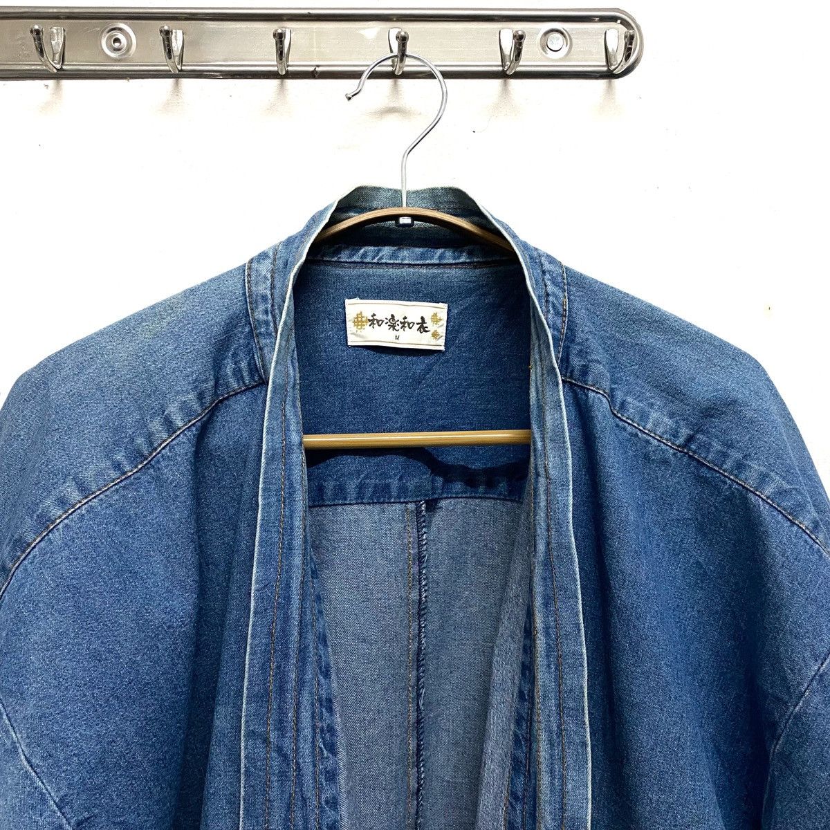 Indigo × Japanese Brand Vintage MUSICAL JAPANESE Traditional Kimono indigo Size US M / EU 48-50 / 2 - 4 Thumbnail