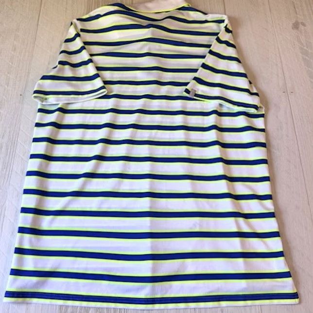 Ralph Lauren RLX Ralph Lauren Short Sleeve Polo Mens XL Chartreuse Blue White Striped Polo Shirt Size US XL / EU 56 / 4 - 6 Thumbnail