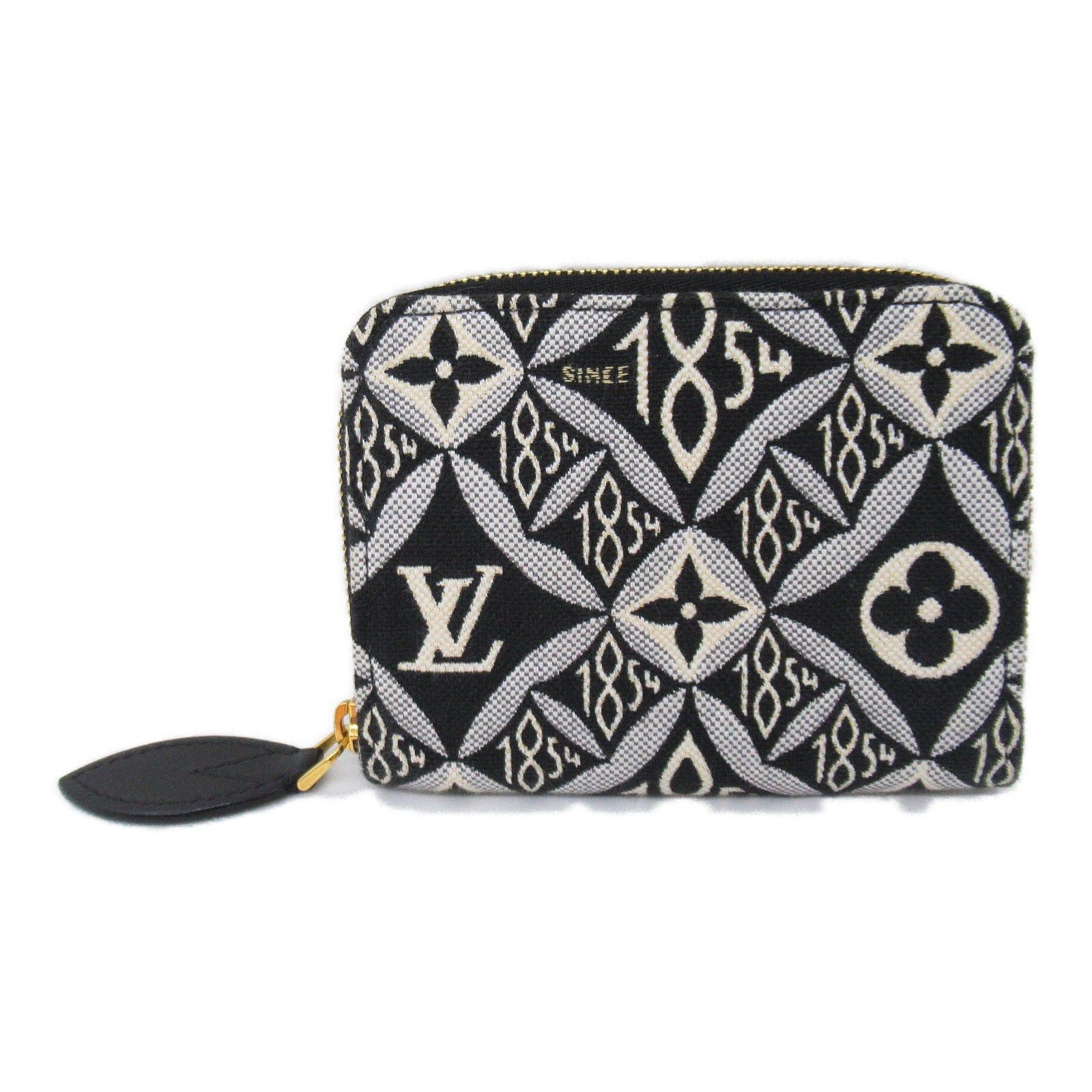 Louis Vuitton Louis Vuitton Since1854 Zippy Coin Purse Fabric Monogram Jacquard Black White Size ONE SIZE - 1 Thumbnail