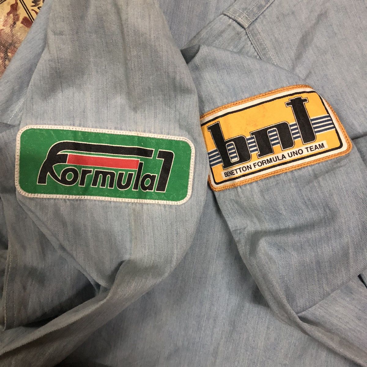 Benetton Benetton Formula One Button Ups Pacthes Shirt Size US M / EU 48-50 / 2 - 3 Thumbnail