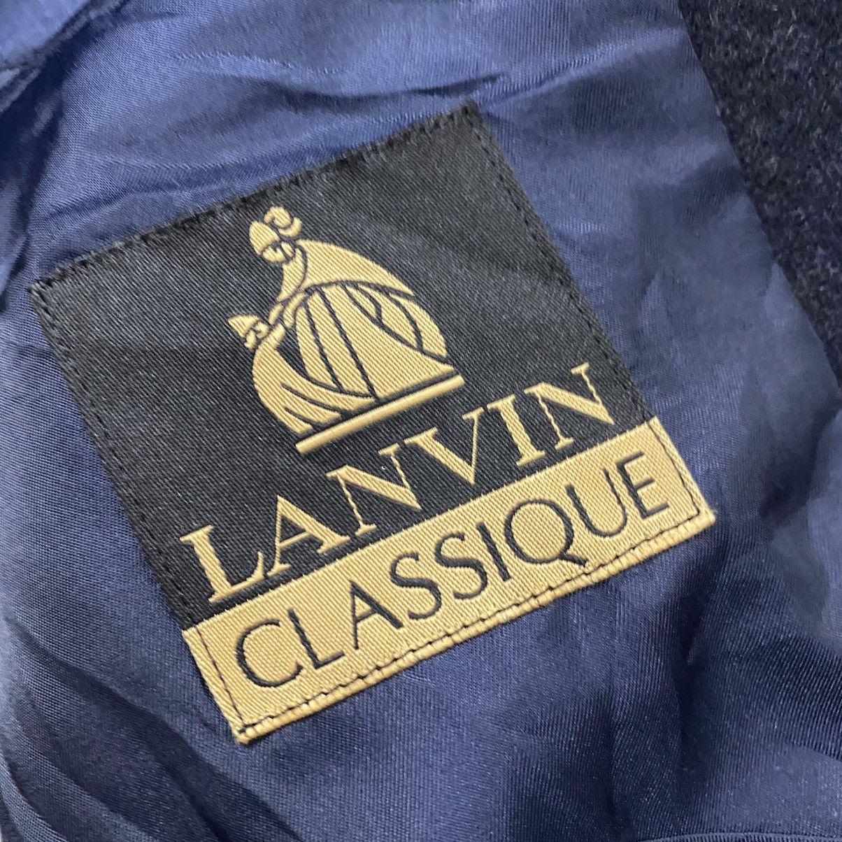 Lanvin Vintage Lanvin Classique black Wool Blazer Coats Jacket Size US L / EU 52-54 / 3 - 8 Thumbnail