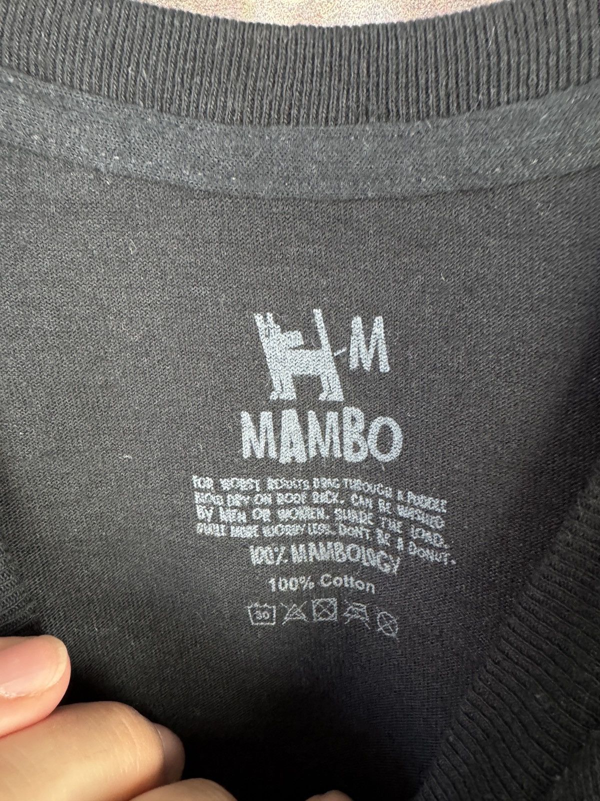 Mambo Men’s Mambo Graphics Dog Logo T-Shirt Black Size Medium Size US M / EU 48-50 / 2 - 7 Thumbnail