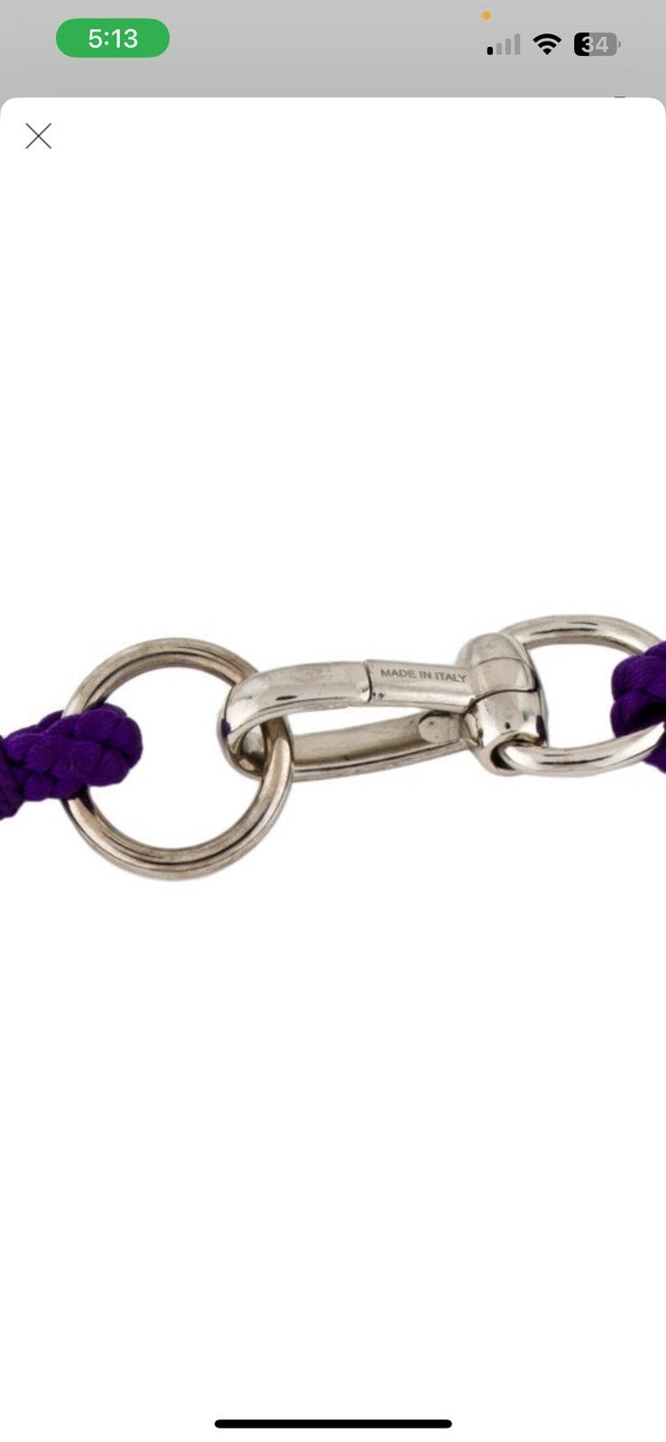 Etro ETRO purple braided & silver claw buckle waist belt Size ONE SIZE - 3 Thumbnail