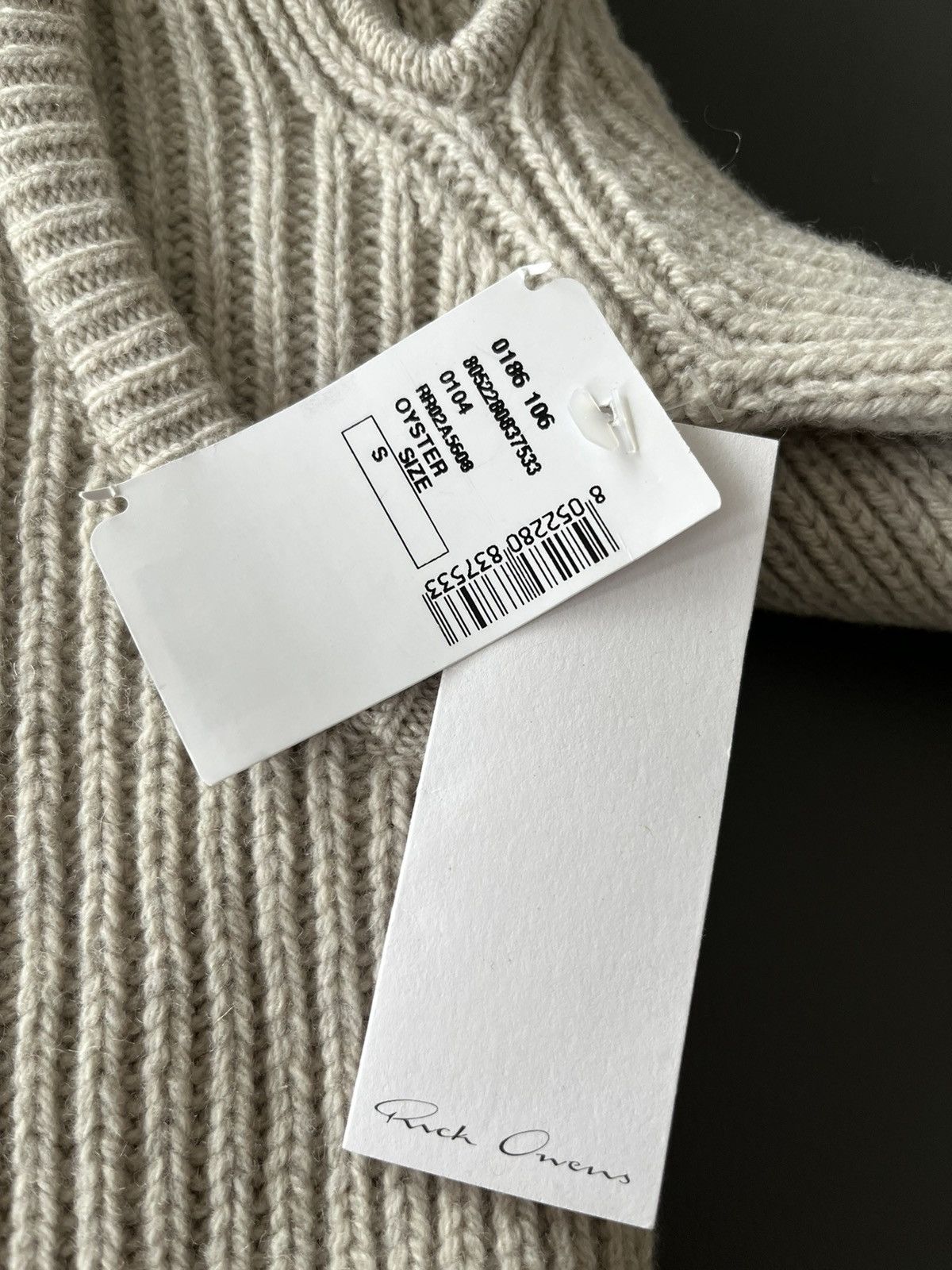 Rare Brand New Rick Owens Gethsemane FW 2021 Runway Sweater