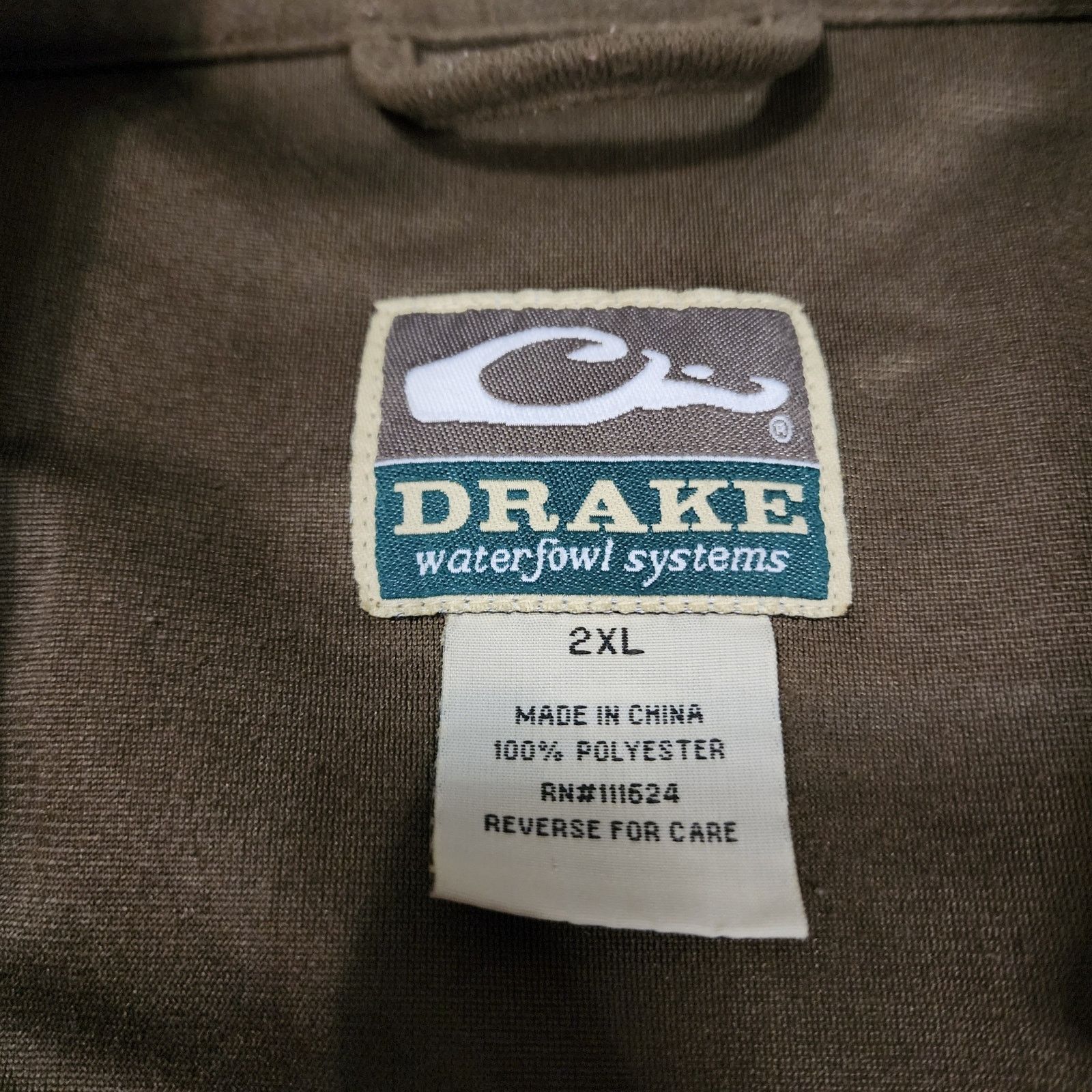 Drake Drake Microfleece Green Men's button up shirt size 2X 2452 Size US XXL / EU 58 / 5 - 5 Thumbnail