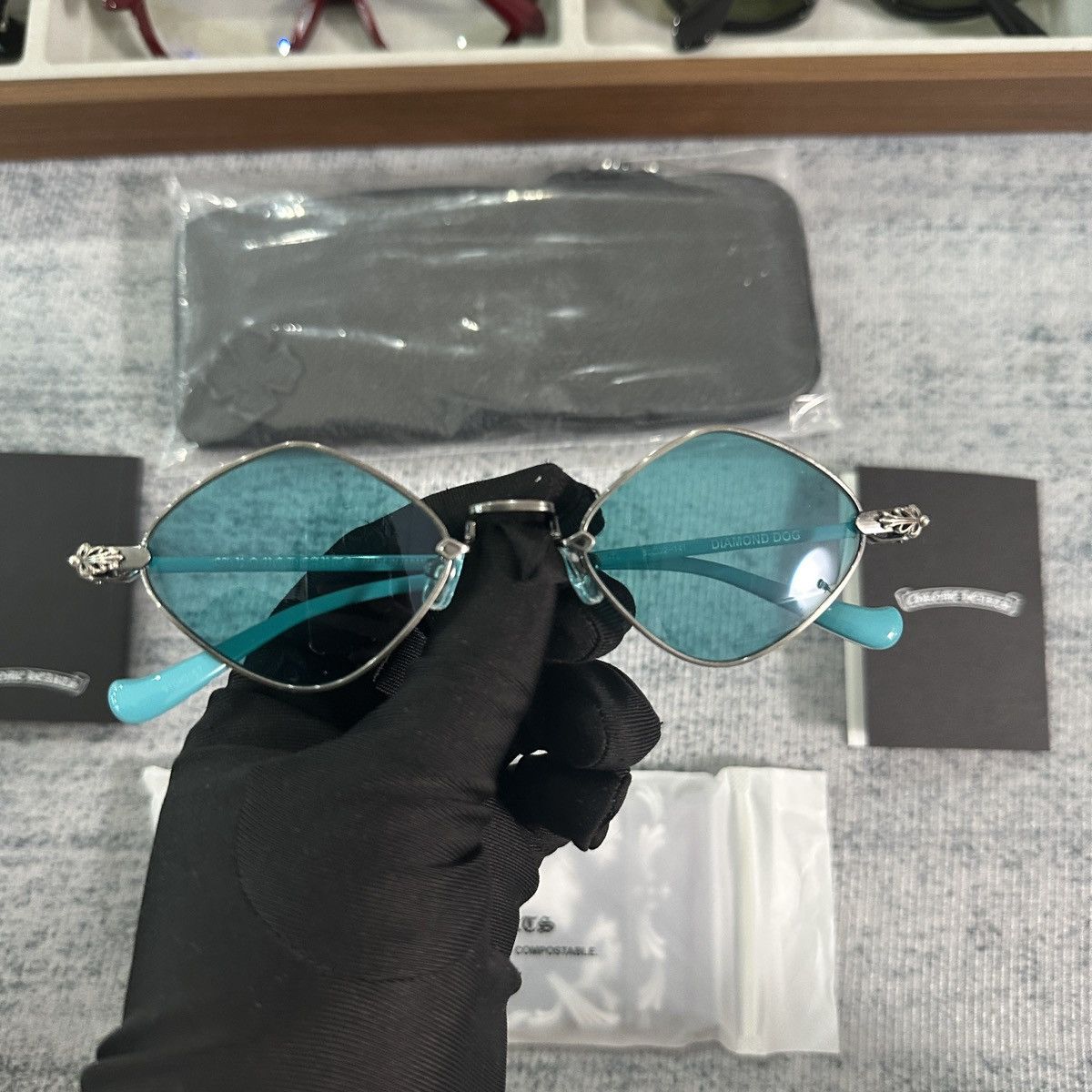 Chrome Hearts CHROME HEARTS DIAMOND DOG SUNGLASSES Size ONE SIZE - 3 Thumbnail