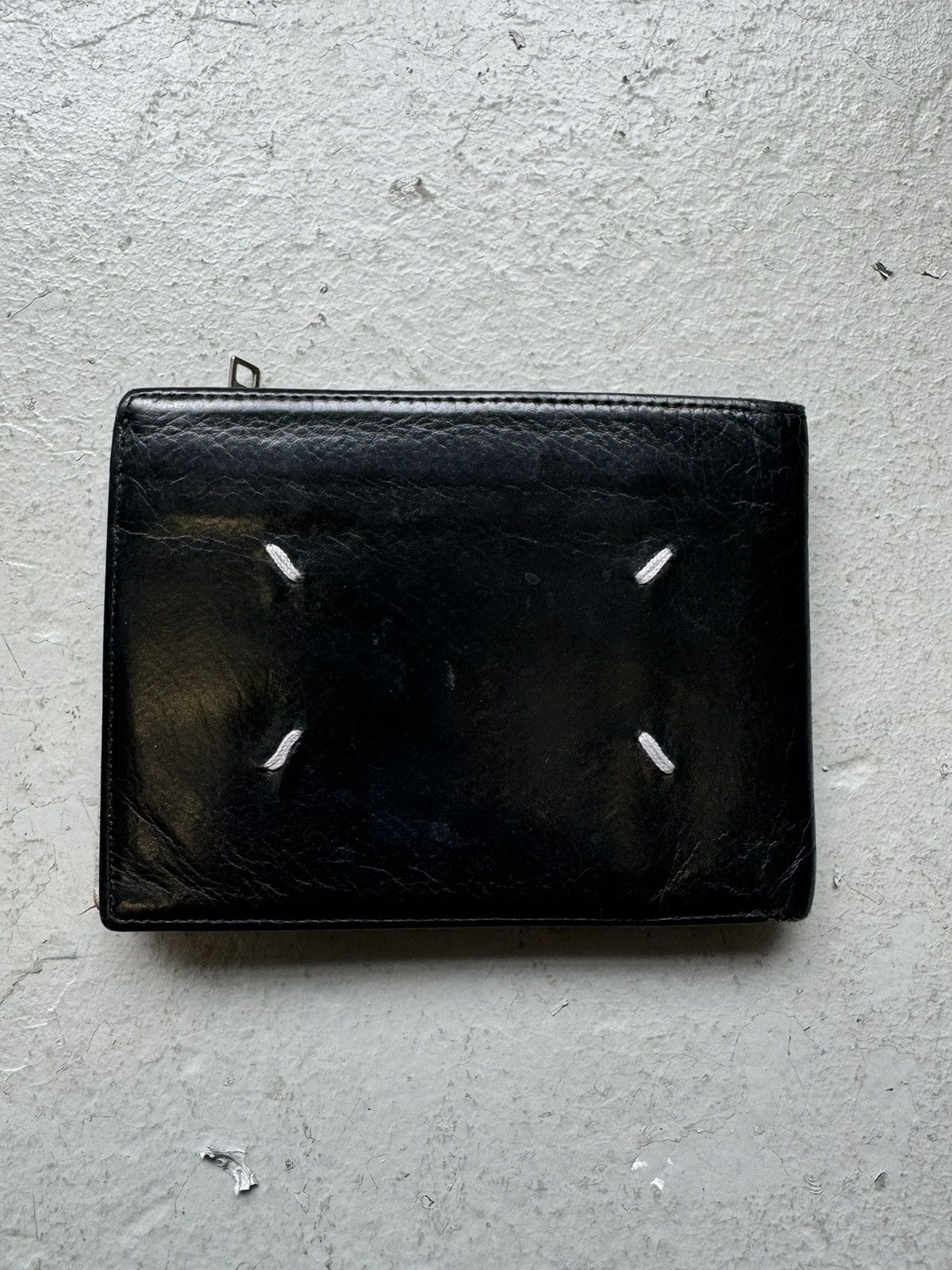小物 Martin Margiela/Artisanal Leather Wallet Black Leather Wallet Maison Margiela - Vitkac Canada