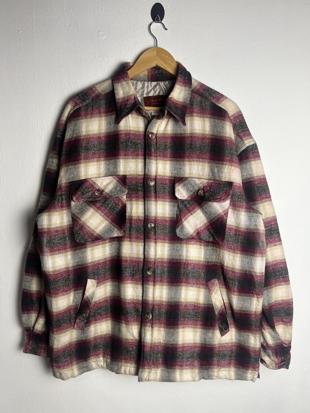 Vintage Ralph Eton Vintage Quilt Plaid Flannel Jacket Size US L / EU 52-54 / 3 - 1 Thumbnail