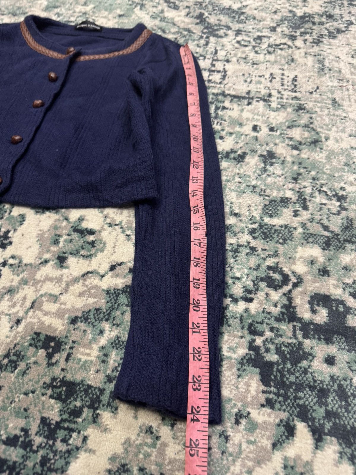 Hysteric Glamour × Japanese Brand HYSTERIC GLAMOUR KNITTED CROPPED CARDIGAN 3G] Size M / US 6-8 / IT 42-44 - 6 Thumbnail