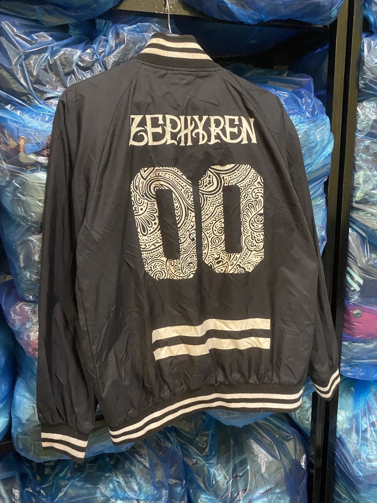 Zephyr Zephyren Japan Nylon Jacket Black Varsity Style Streetwear Size US M / EU 48-50 / 2 - 8 Thumbnail