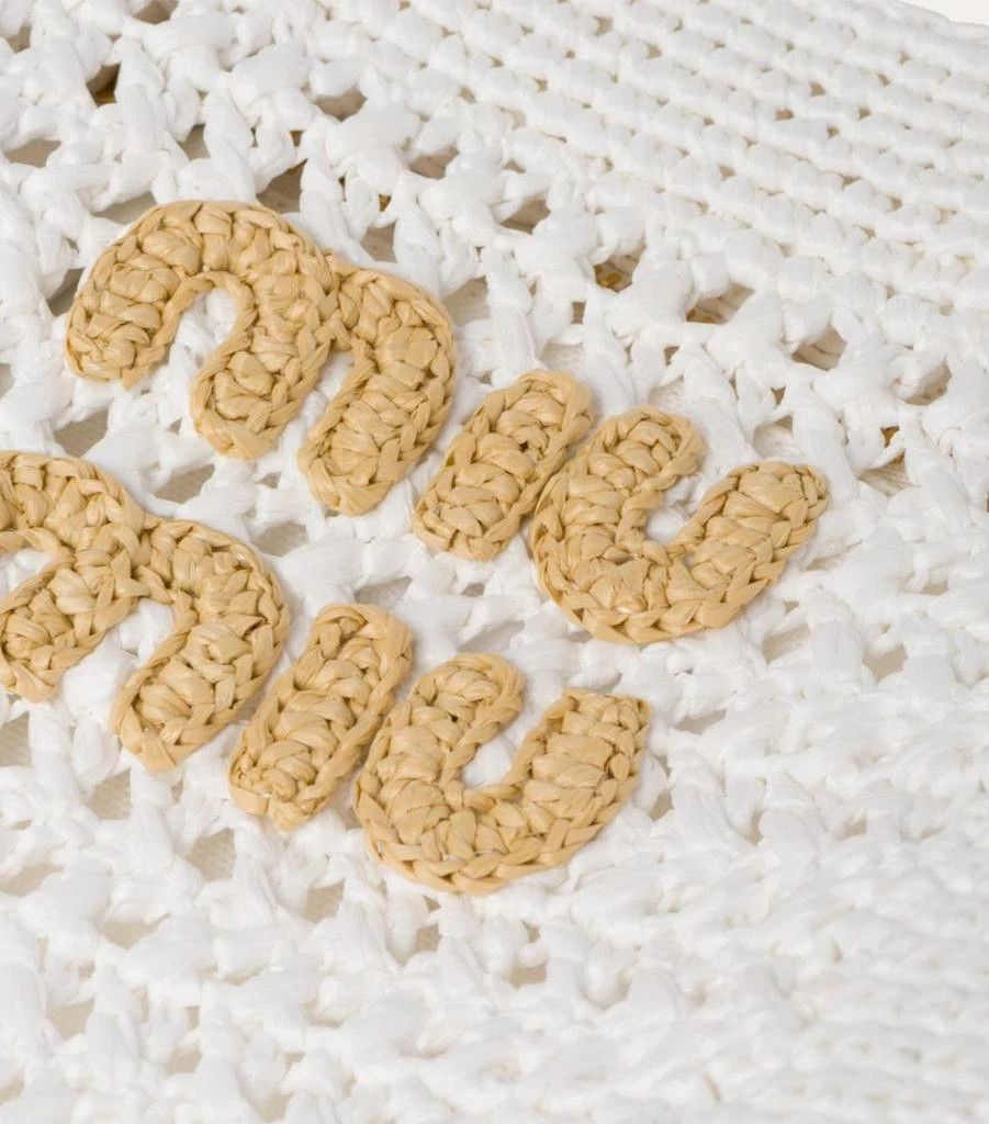 Miu Miu o1B3y1r0426 Size: OS / Crochet Tote Bag in White Size ONE SIZE - 7 Thumbnail