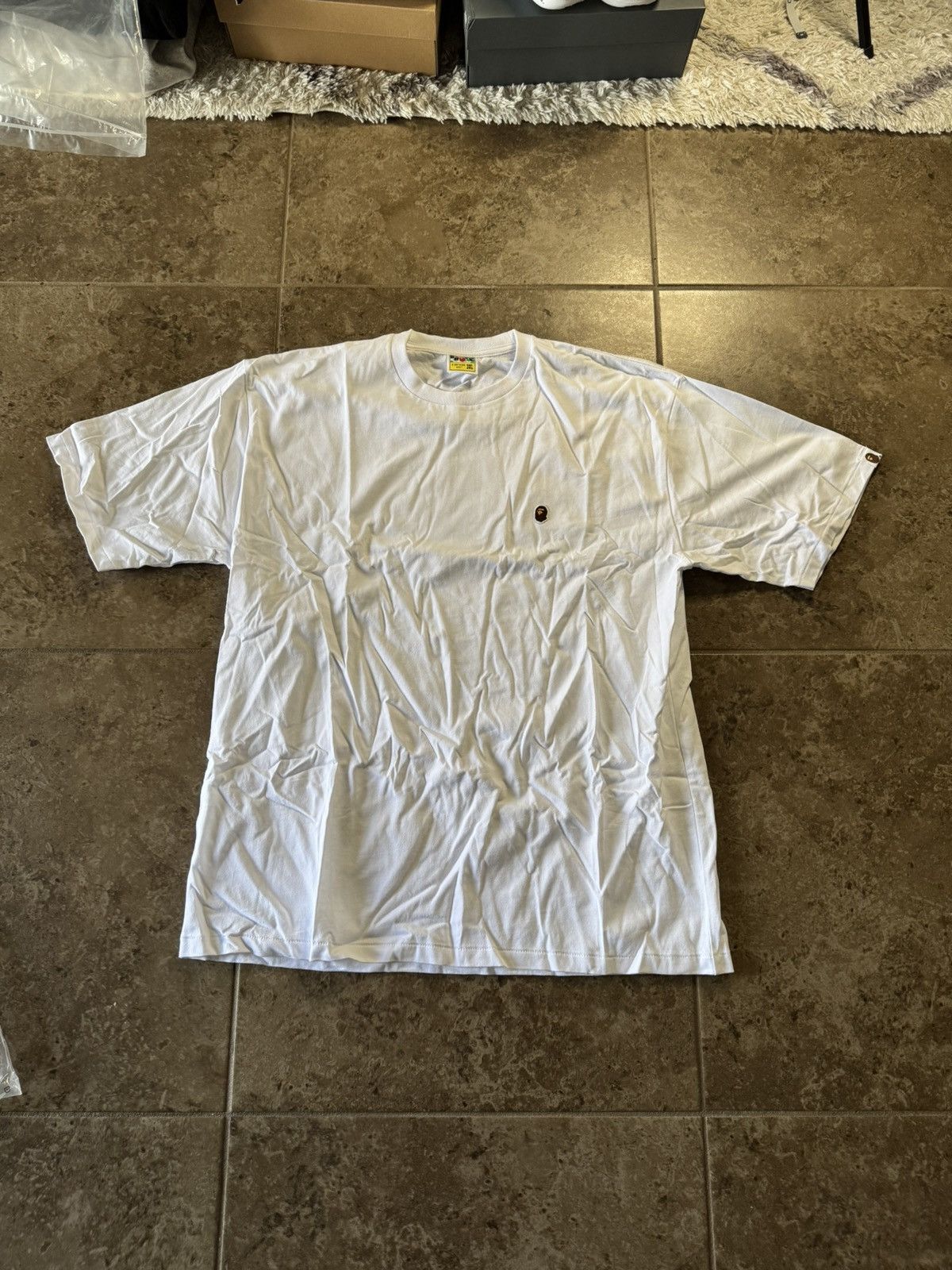 Bape BAPE APE Head One Point General Bape Tee White Size US XXL / EU 58 / 5 - 1 Thumbnail