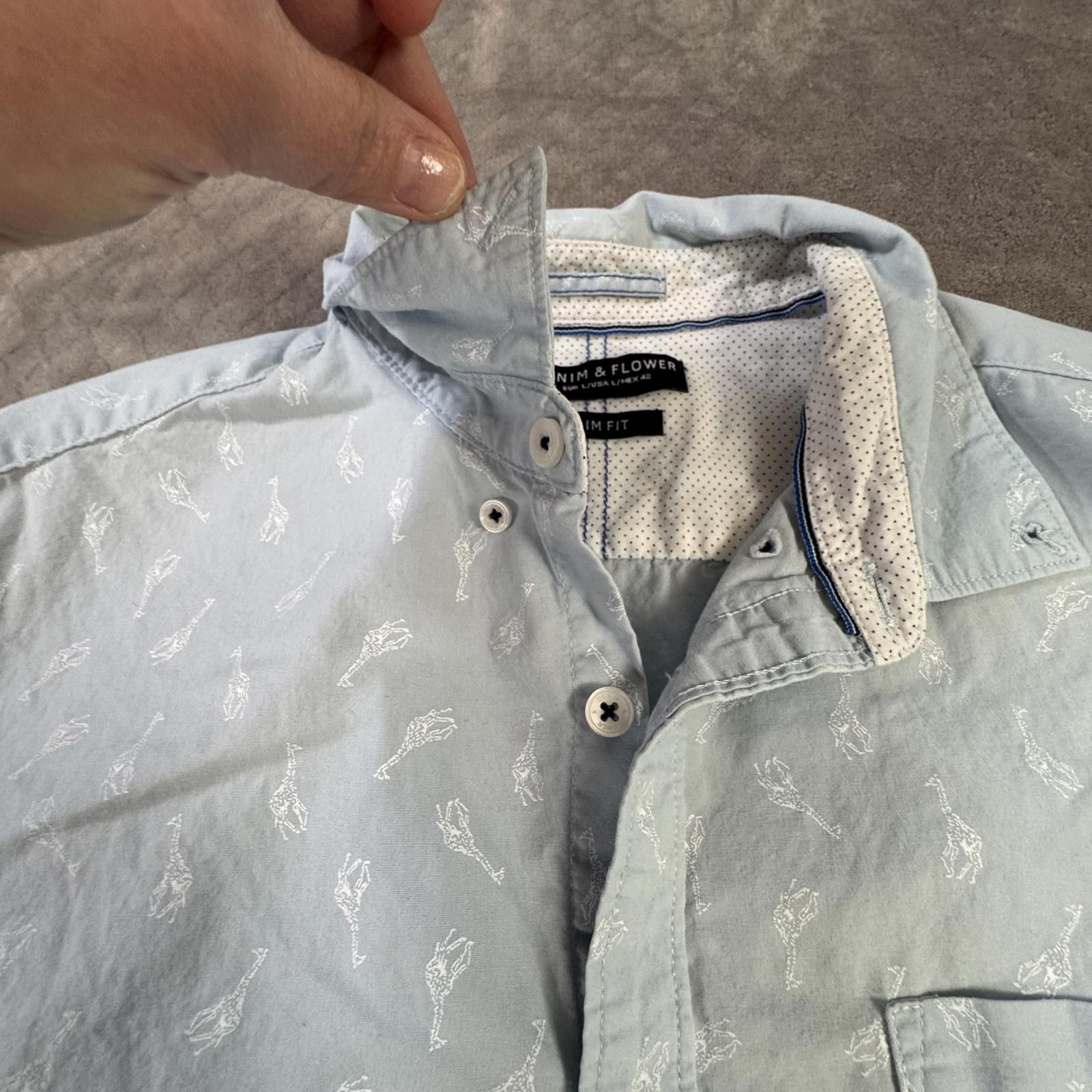 Denim & Flower Denim & Flower Ricky Singh Mens Shirt Medium Button Size US M / EU 48-50 / 2 - 6 Thumbnail