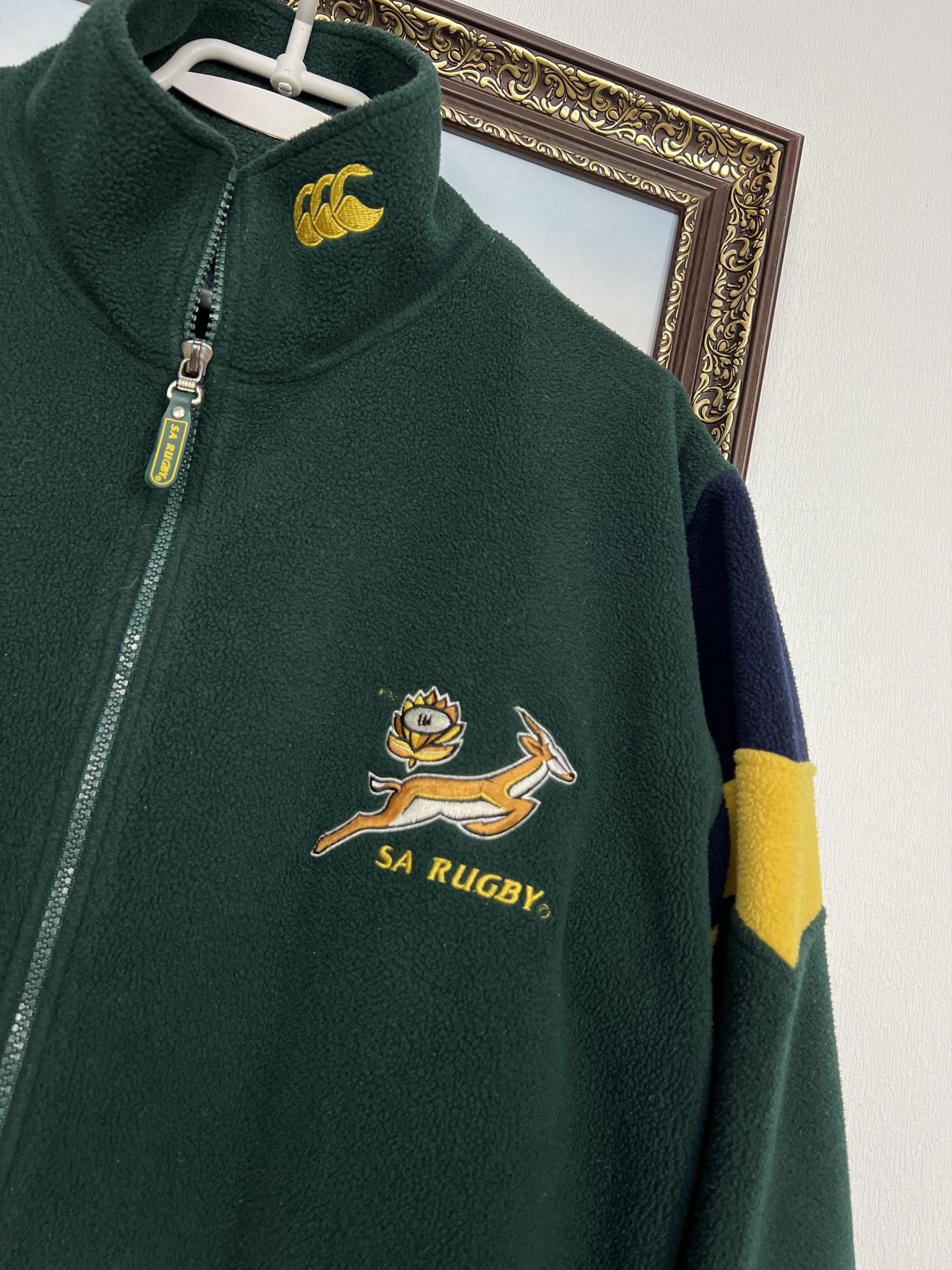 Canterbury of New Zealand Vintage Canterbury South Africa Rugby Union Fleece Jacket Size US S / EU 44-46 / 1 - 3 Thumbnail